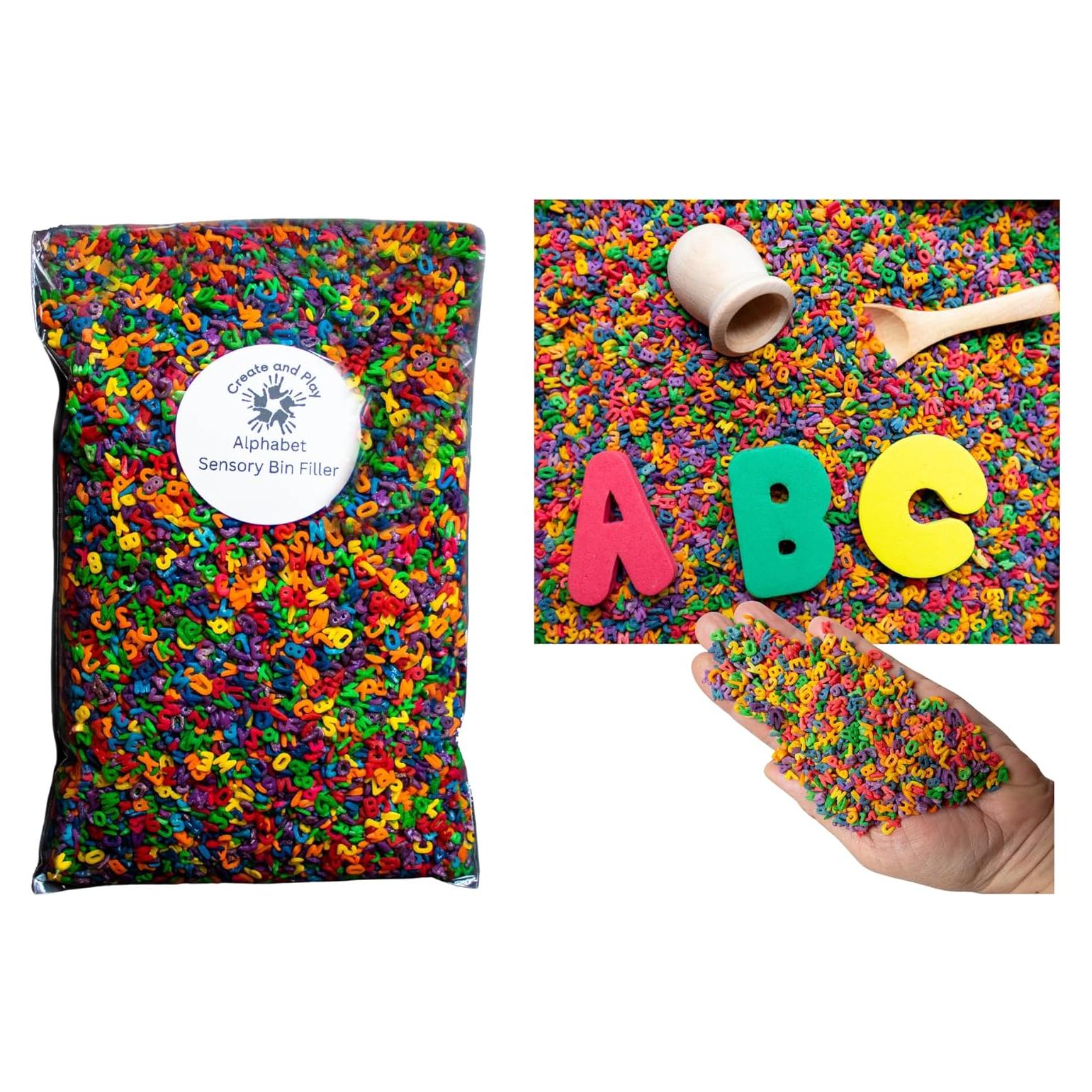 Relleno Sensorial de Arroz Colorido Juguetes Abiertos 10 Tazas