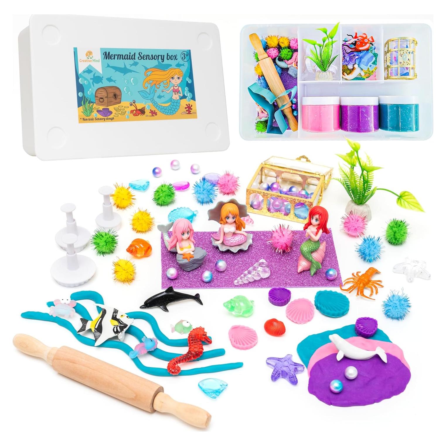 Kit Sensorial de Sirena Creative Mind con Plastilina 1.5 kg