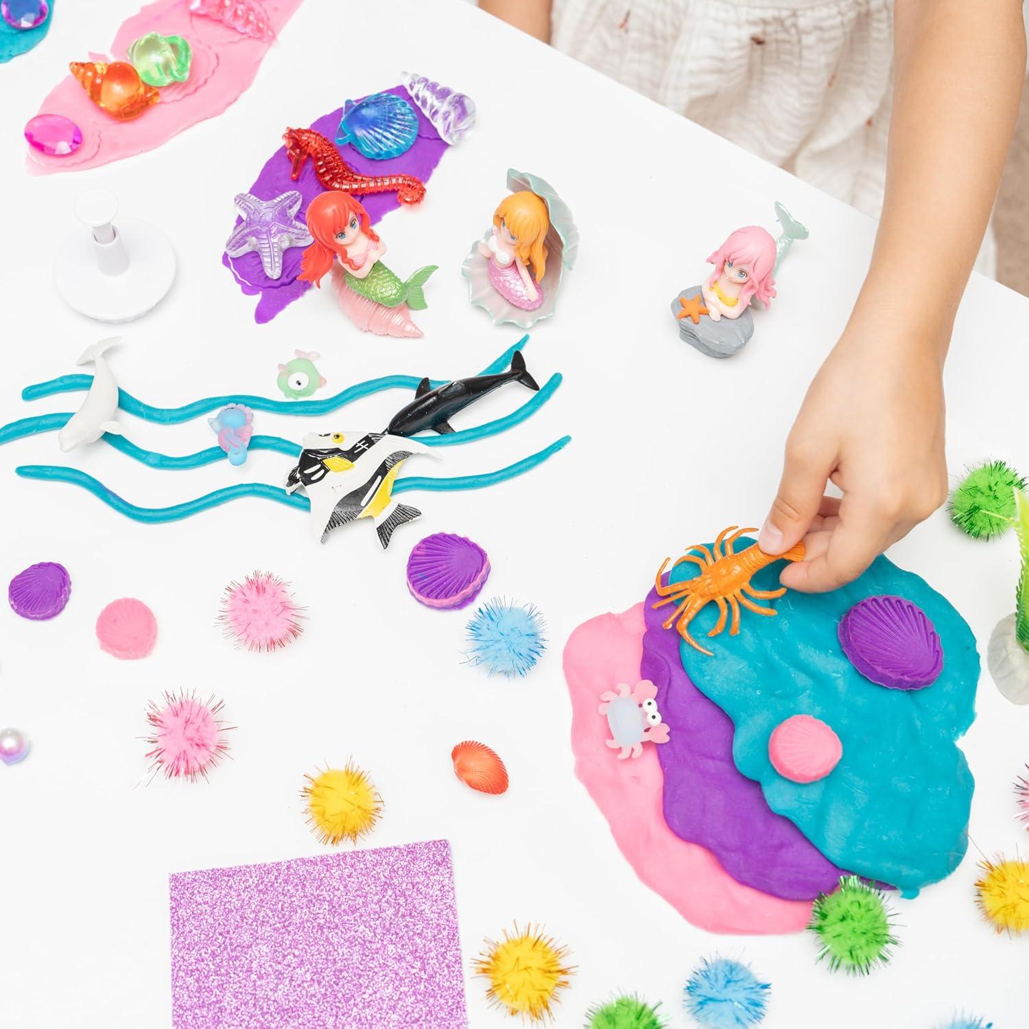 Kit Sensorial de Sirena Creative Mind con Plastilina 1.5 kg