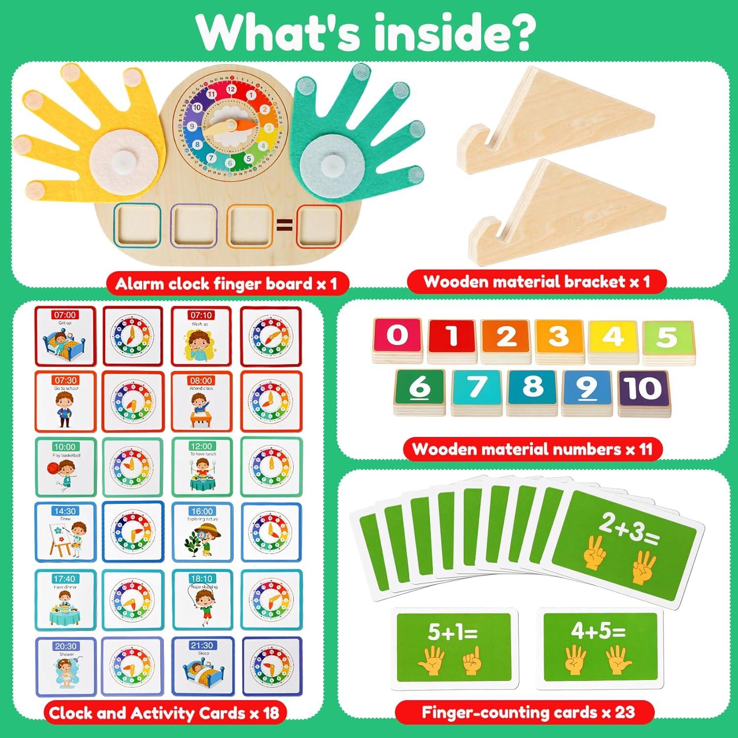 Juguetes de Aprendizaje Montessori FQKIOMY para Niños 3-4 Años