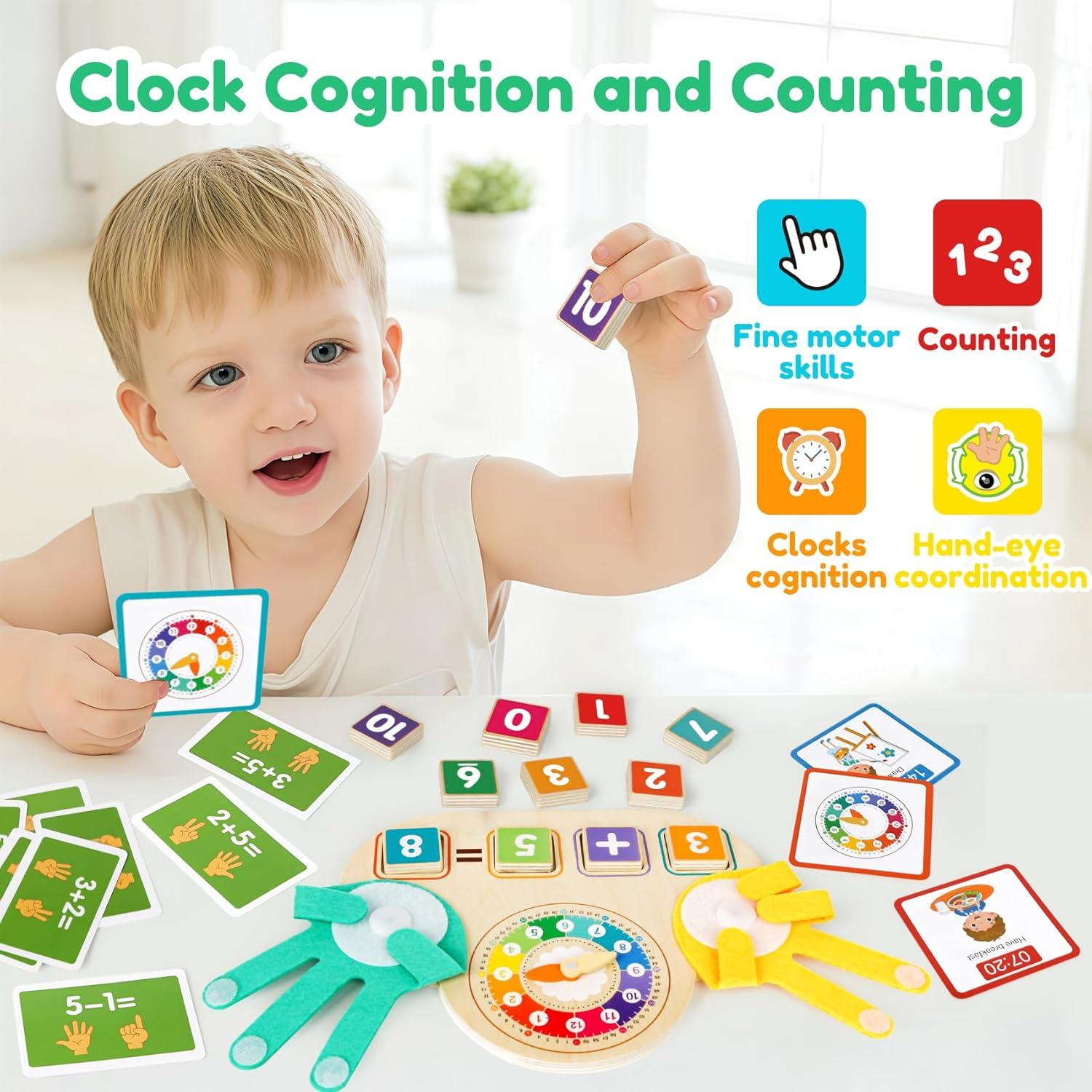 Juguetes de Aprendizaje Montessori FQKIOMY para Niños 3-4 Años