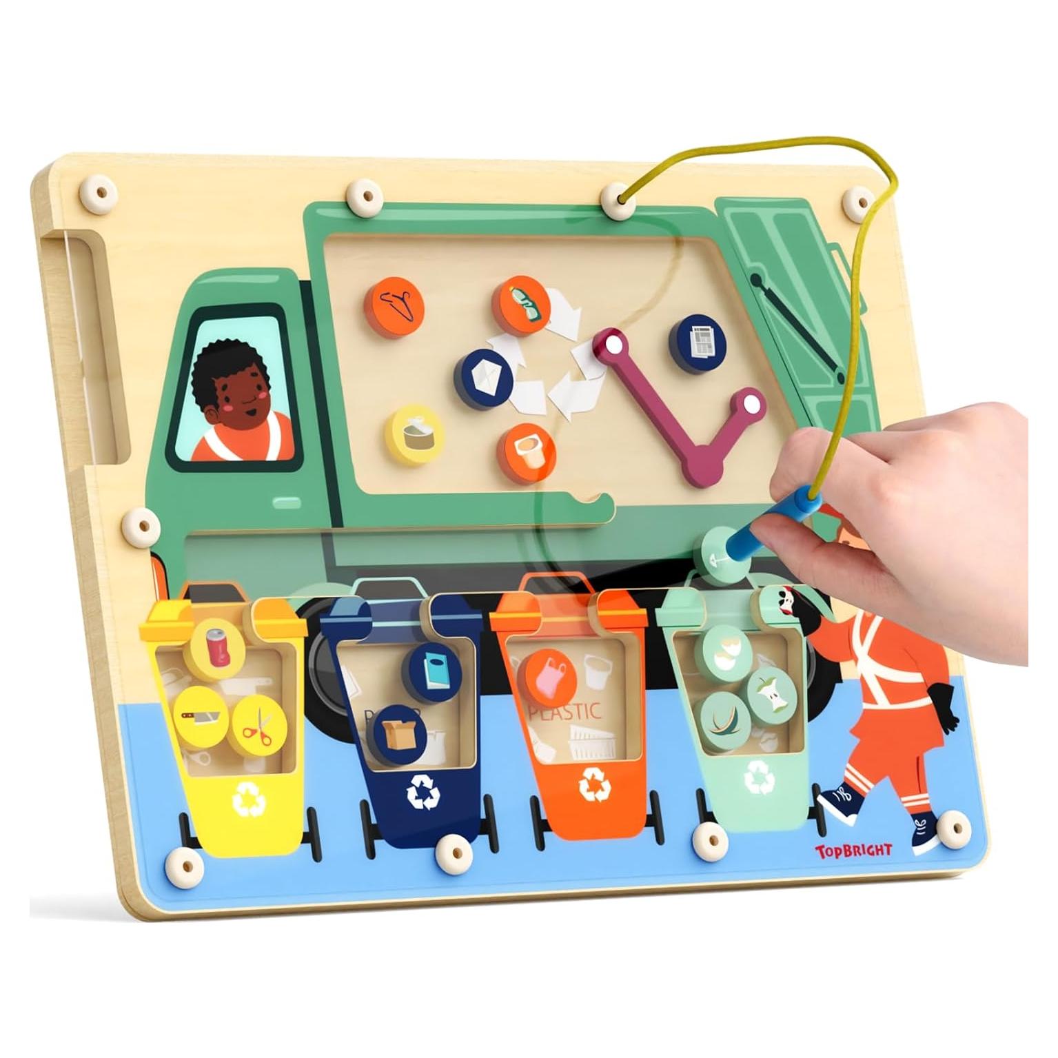 Tablero Magnético de Madera TOP BRIGHT para Niños 3 a 5 Años