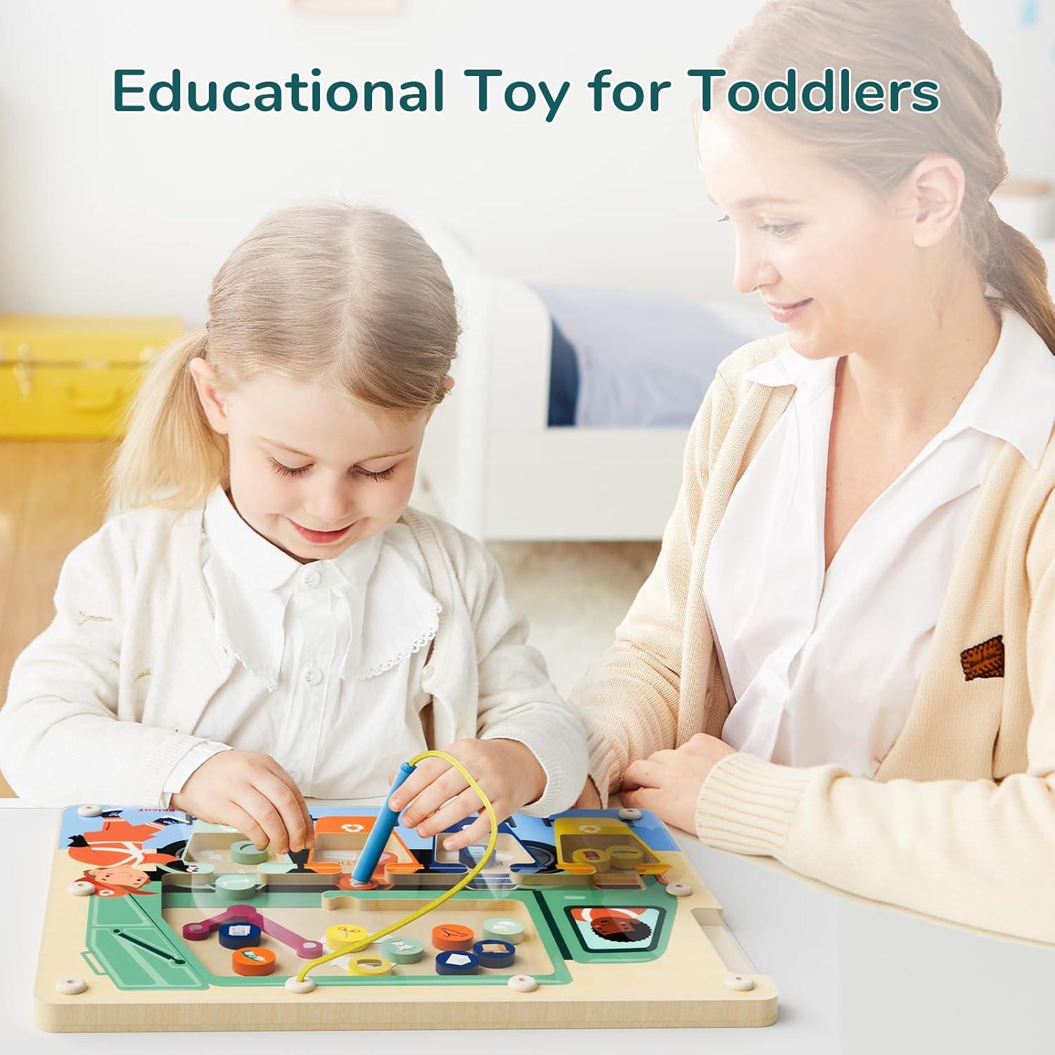 Tablero Magnético de Madera TOP BRIGHT para Niños 3 a 5 Años