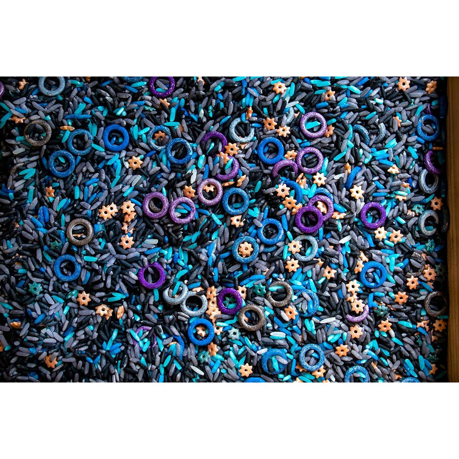 Arroz Sensorial de Colores - Juguetes Educativos 5 Tazas