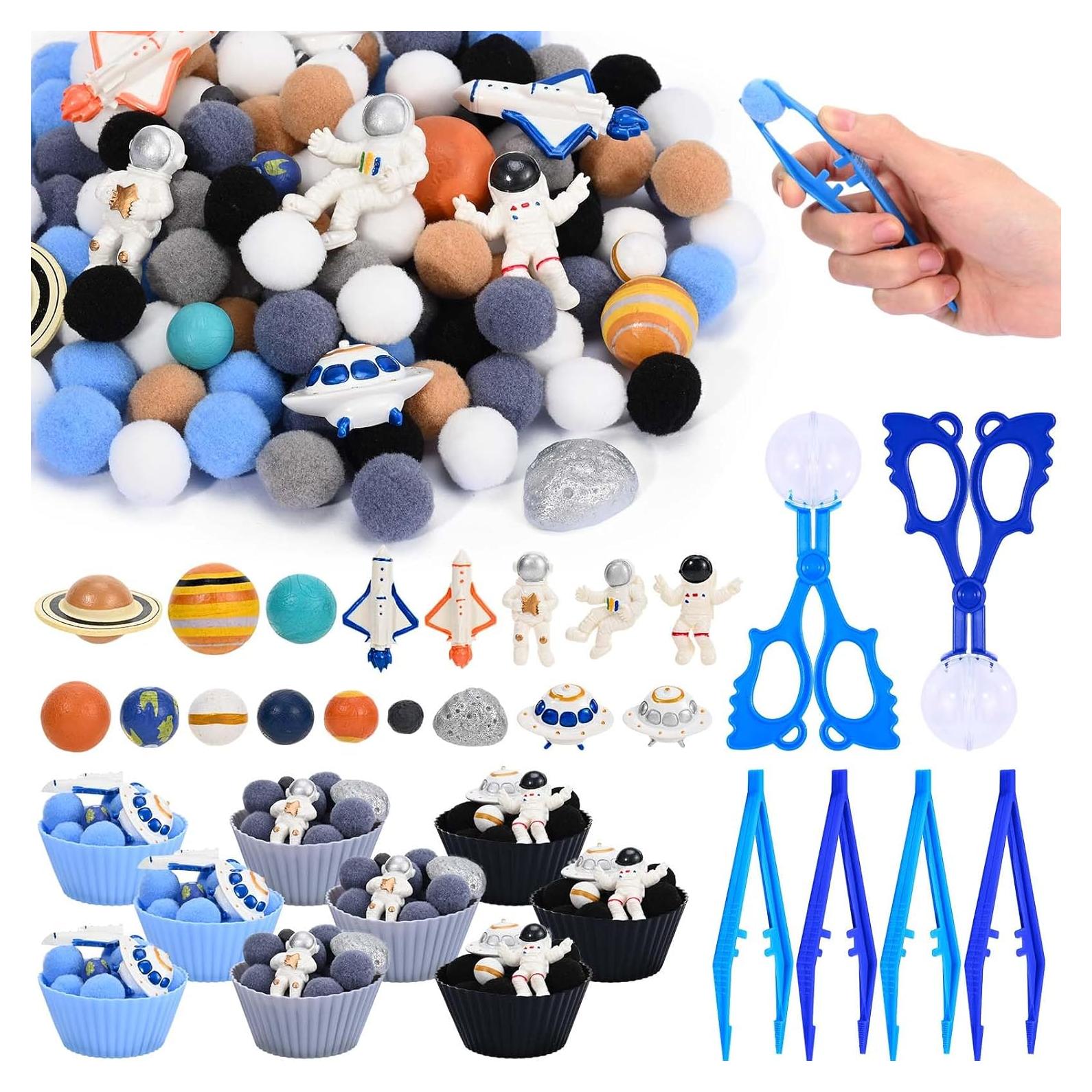 152 Piezas Rellenos de Bin Sensorial Espacial Sanixin