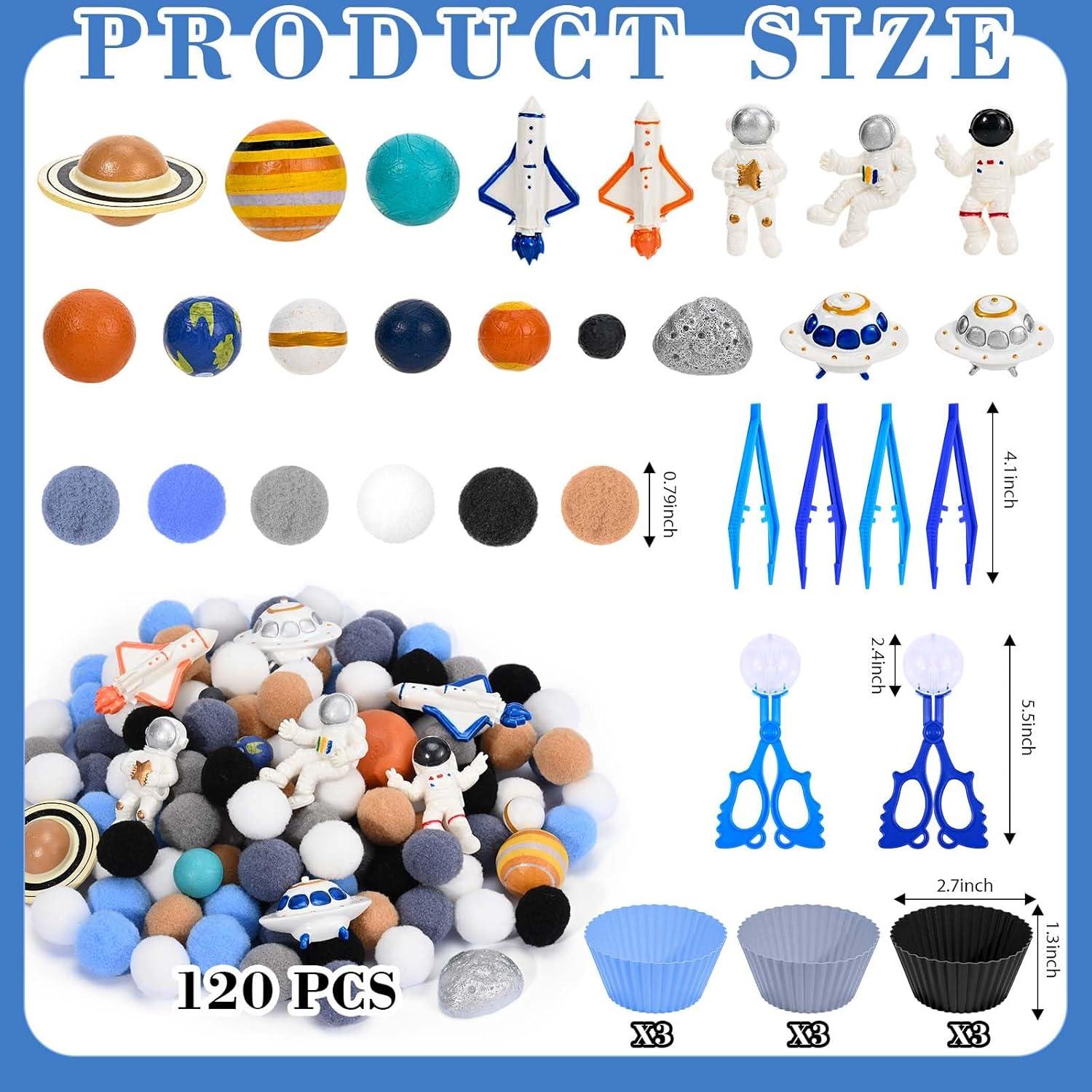 152 Piezas Rellenos de Bin Sensorial Espacial Sanixin