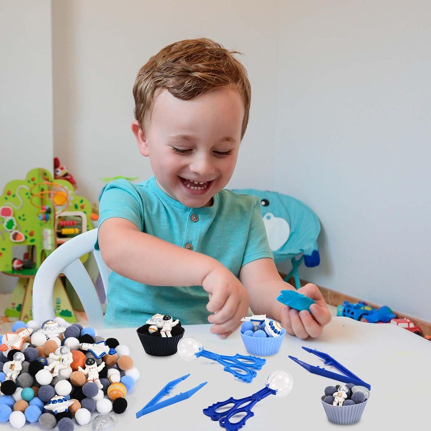 152 Piezas Rellenos de Bin Sensorial Espacial Sanixin