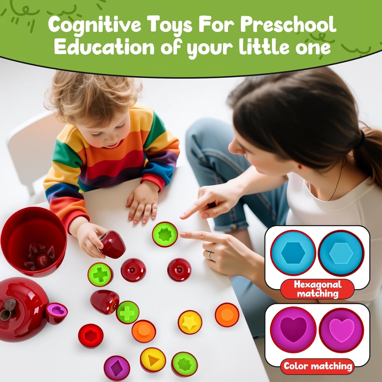 Juguete Clasificador de Formas Geométricas FQKIOMY 1-3 Años