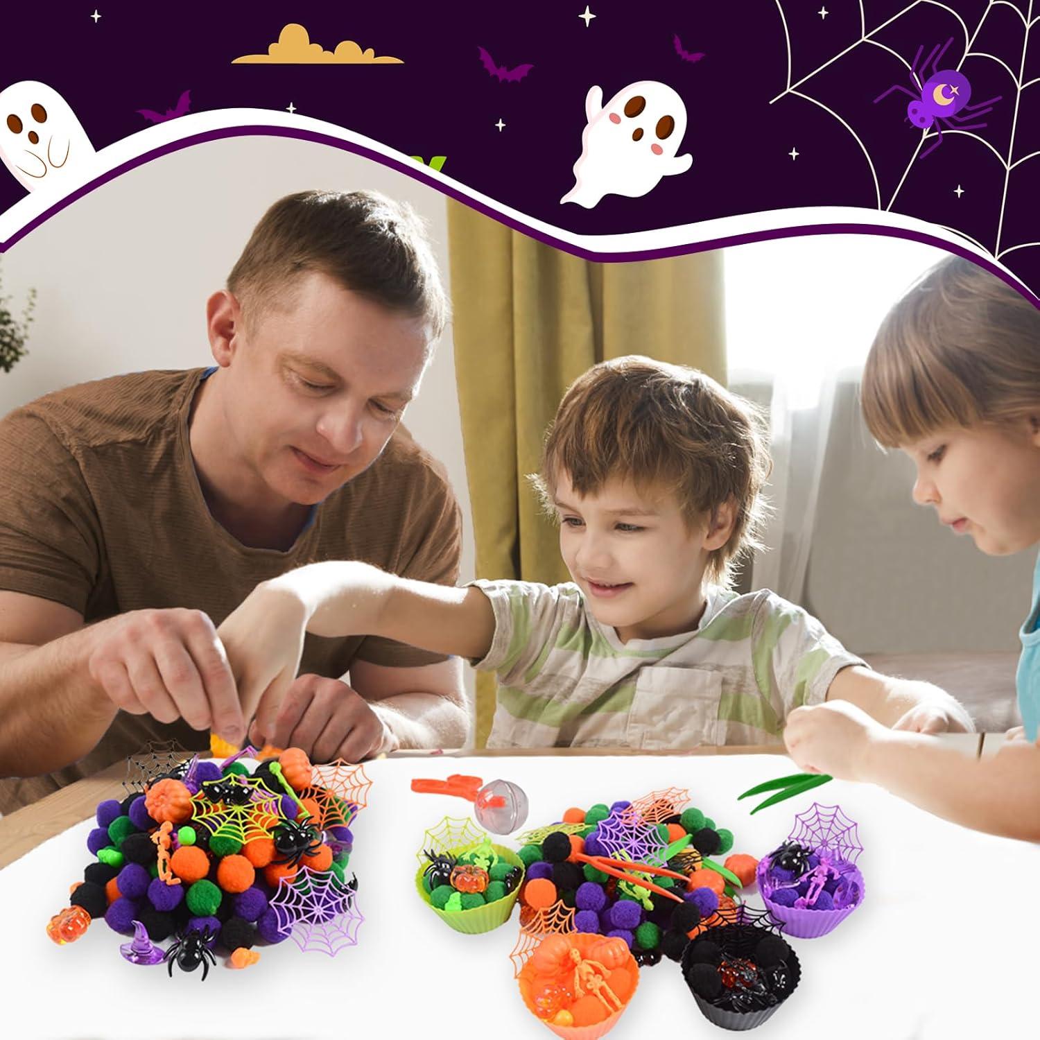 Set de Relleno de Bin Sensorial Halloween Unvola 174 Piezas