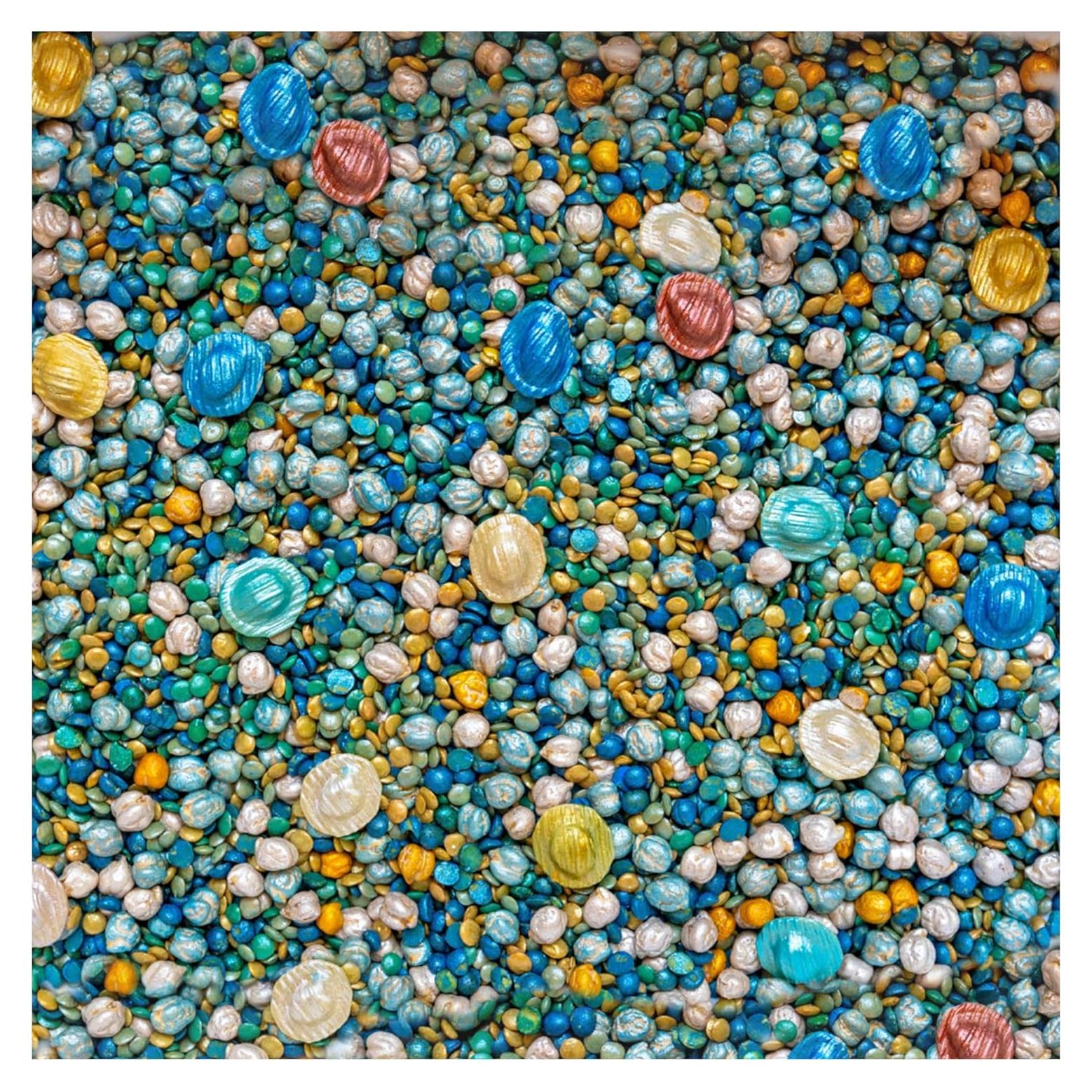 Relleno Sensorial Oceánico Bajo el Mar - 2 Tazas