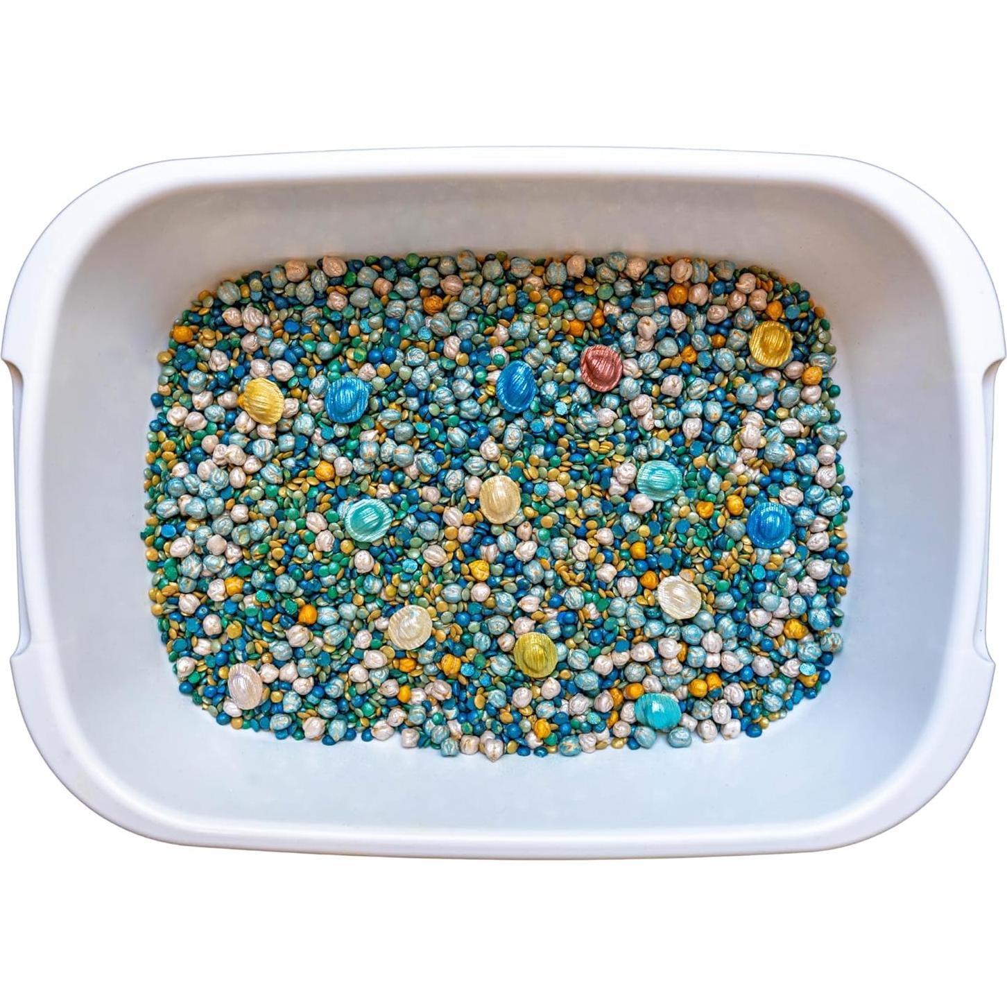 Relleno Sensorial Oceánico Bajo el Mar - 2 Tazas