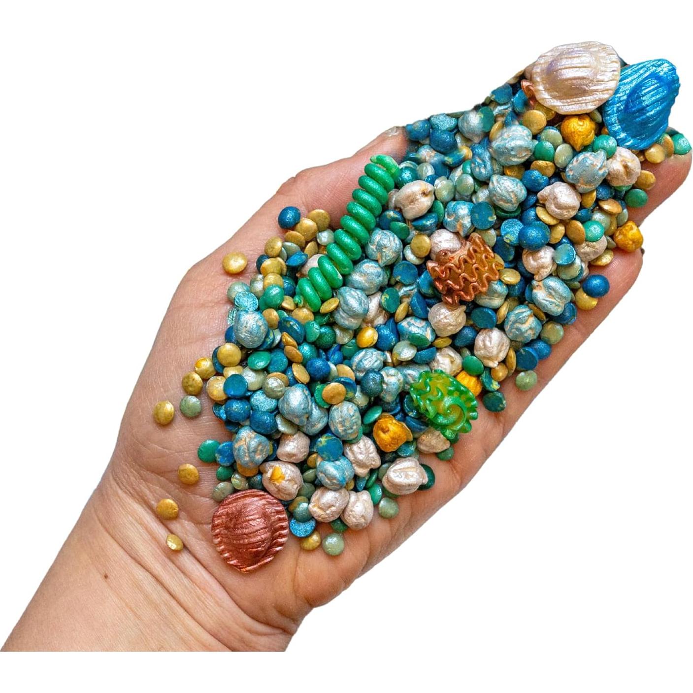 Relleno Sensorial Oceánico Bajo el Mar - 2 Tazas