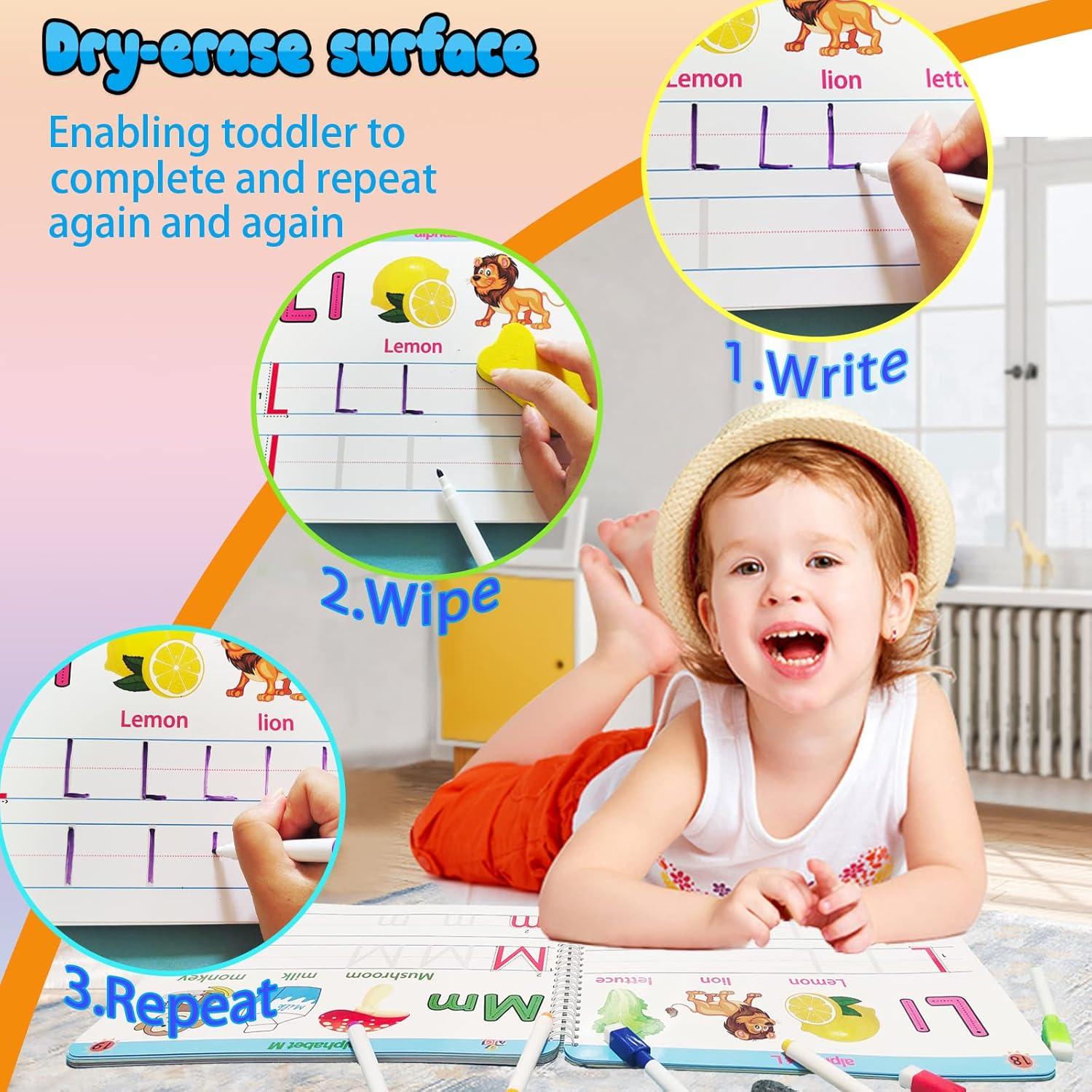 Libro Educativo Preescolar ALIANFLY - Práctica de Escritura Montessori