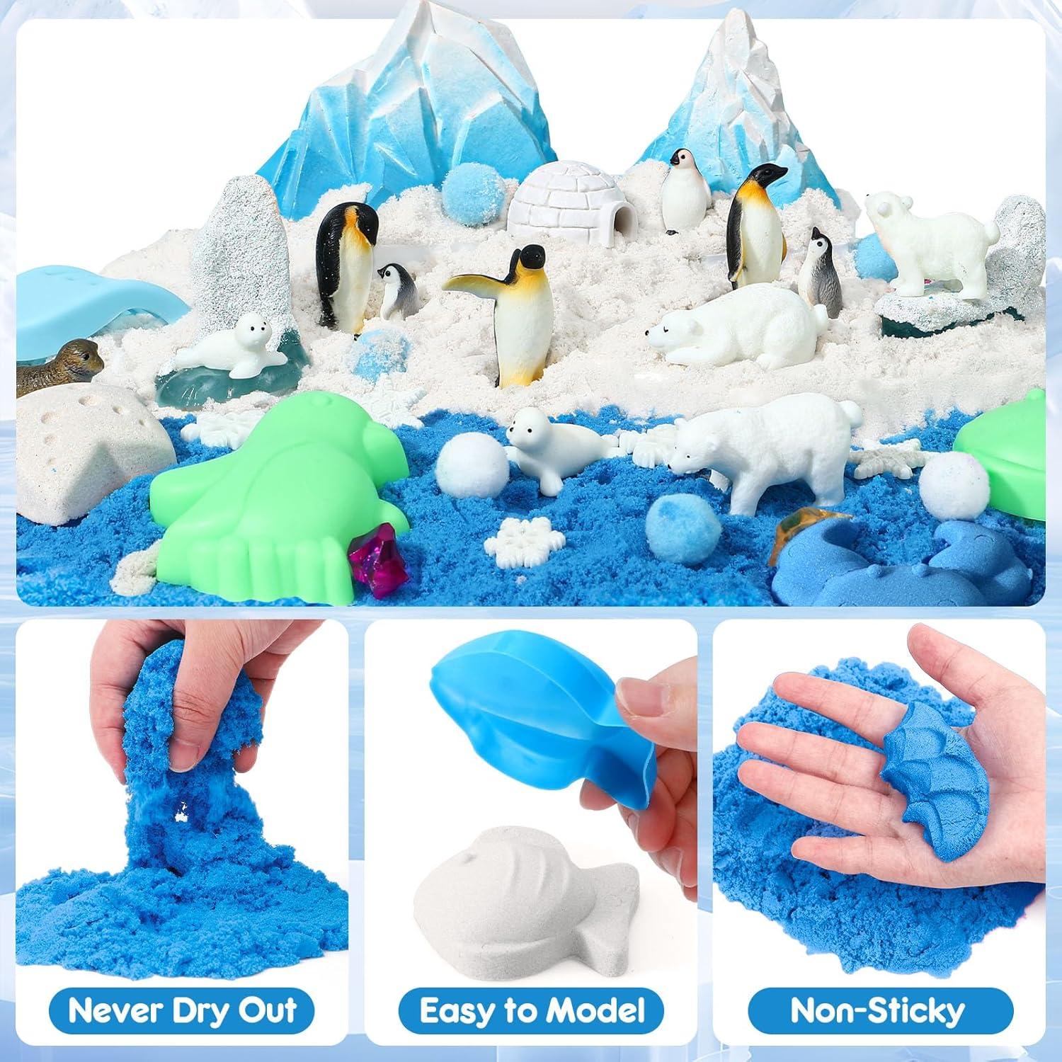 Kit de Bin Sensorial G.C Ártico 108 Piezas para Niños 3-8 Años