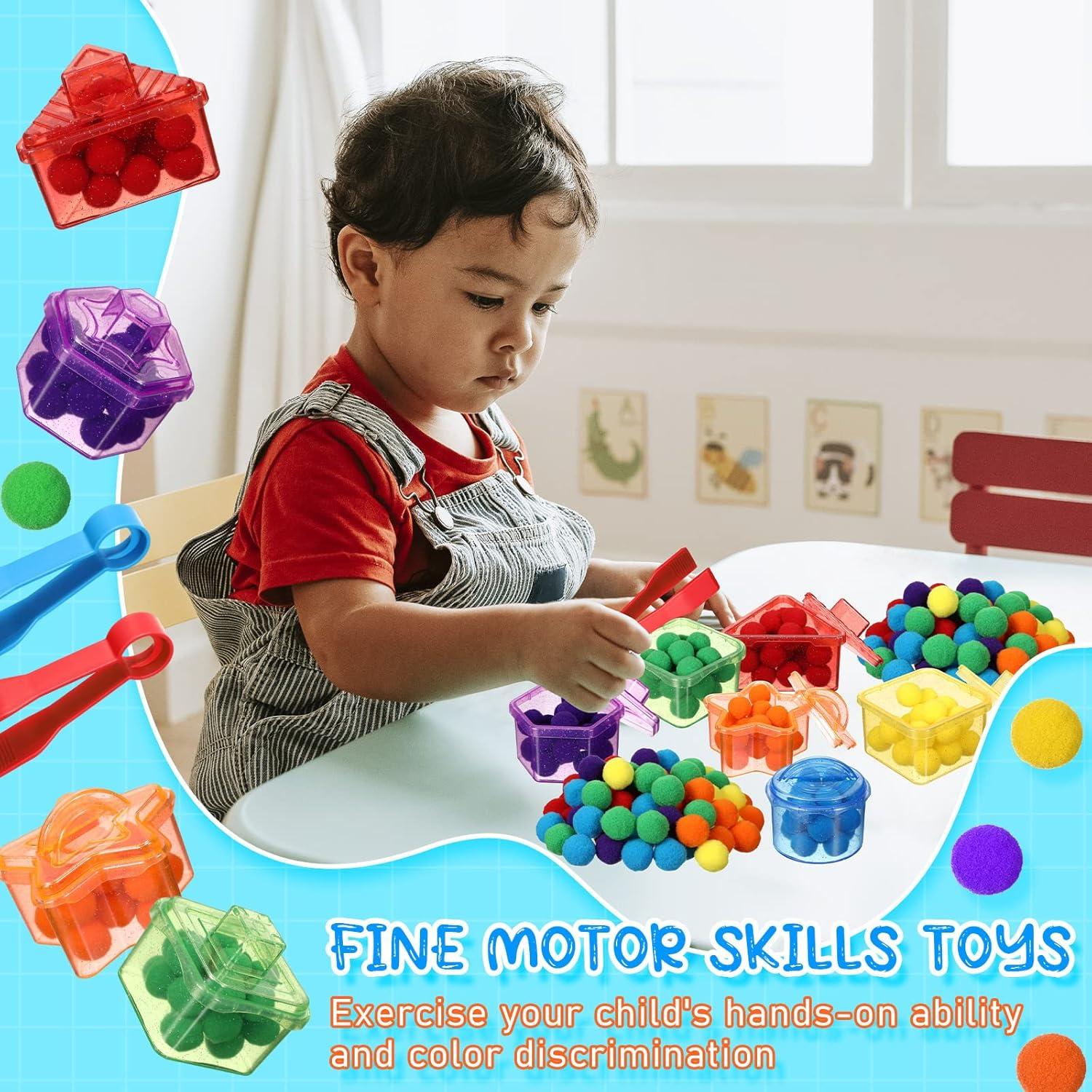 Juguetes de Habilidades Motoras Finas Lenwen 128 Piezas