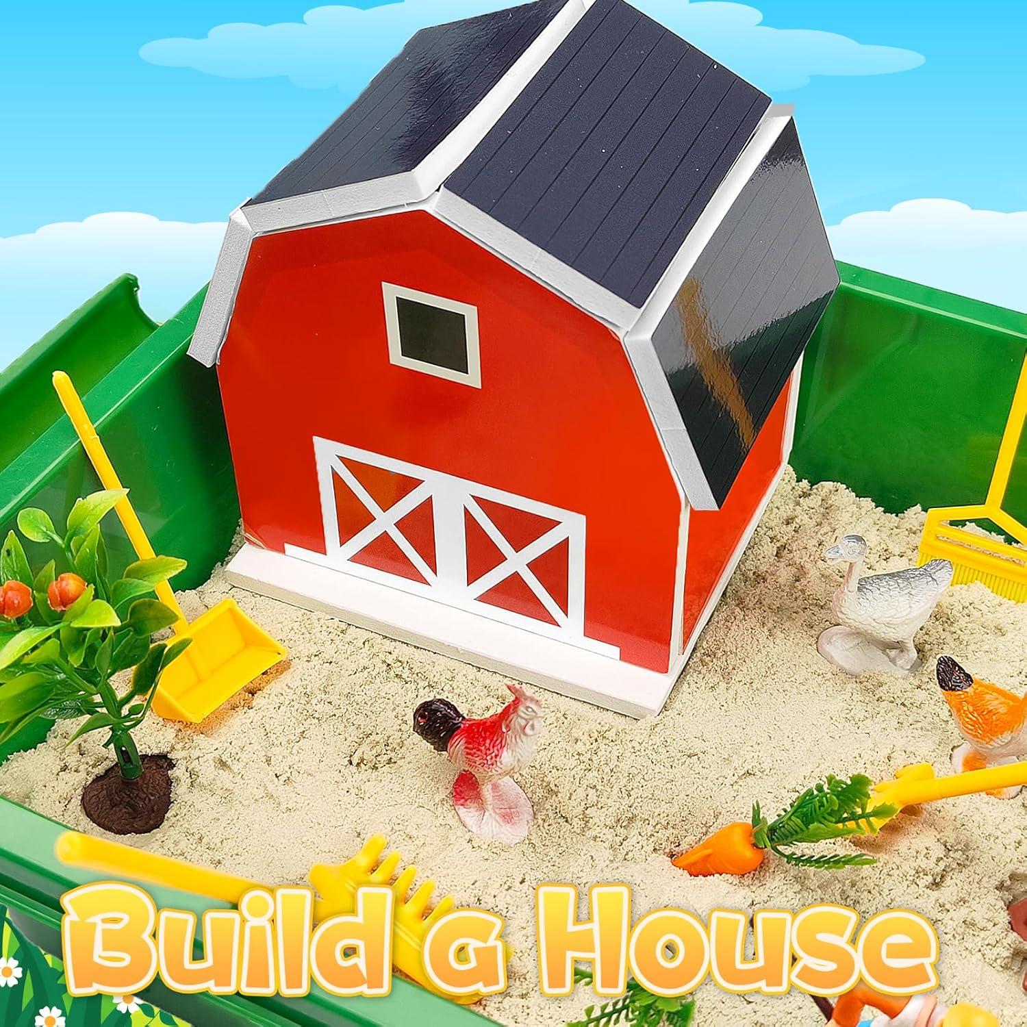 Caja Sensorial de Granja Carolart con Arena y Animales 1.21 kg