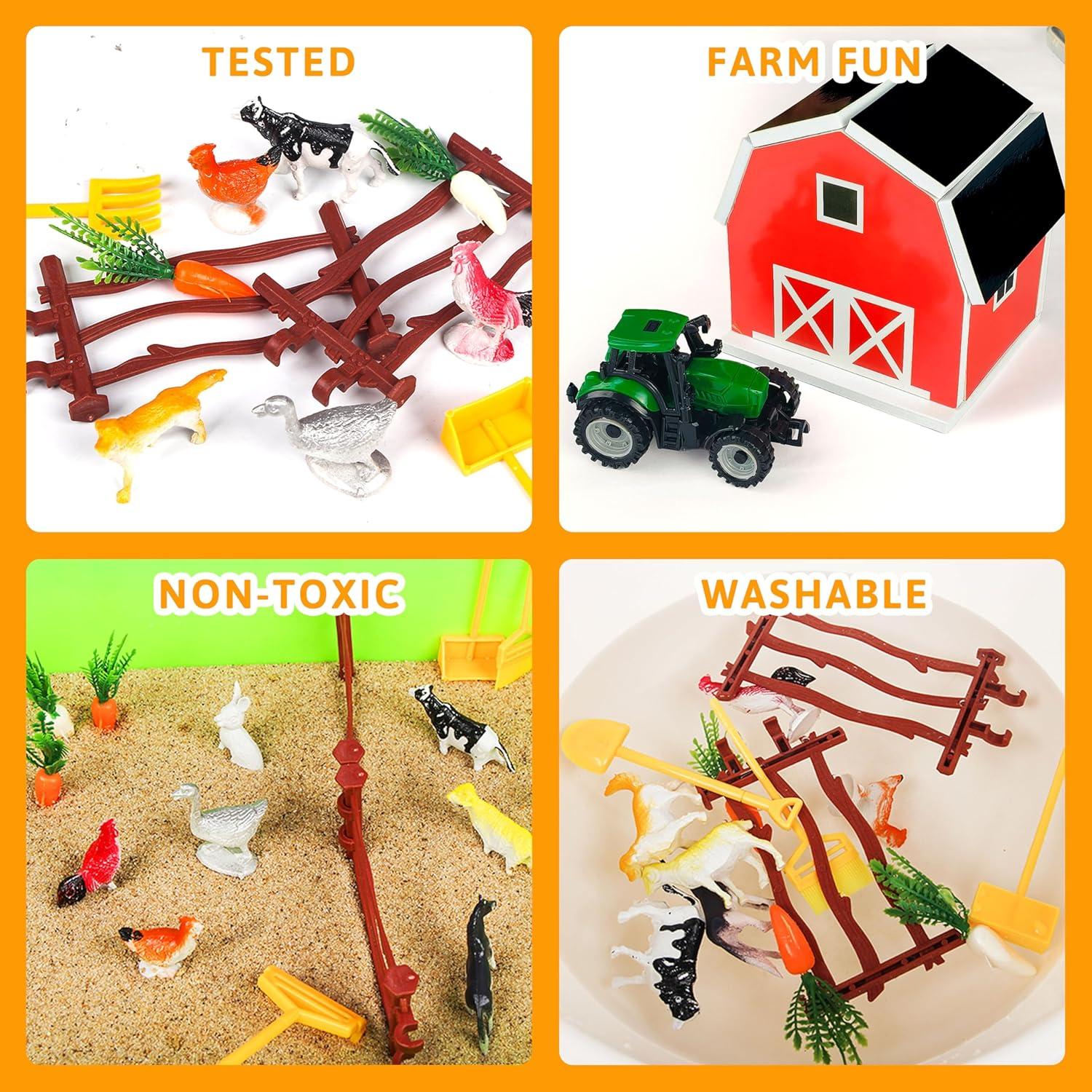 Caja Sensorial de Granja Carolart con Arena y Animales 1.21 kg