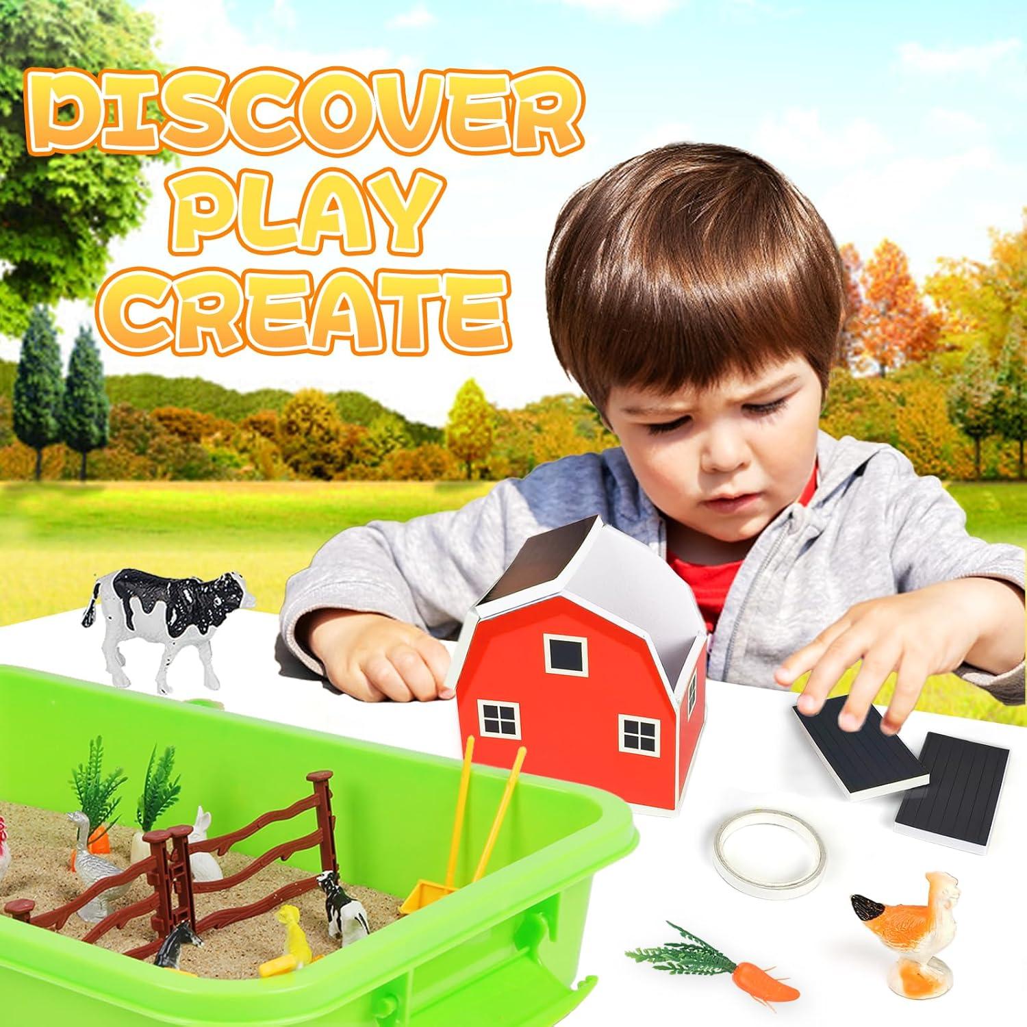 Caja Sensorial de Granja Carolart con Arena y Animales 1.21 kg