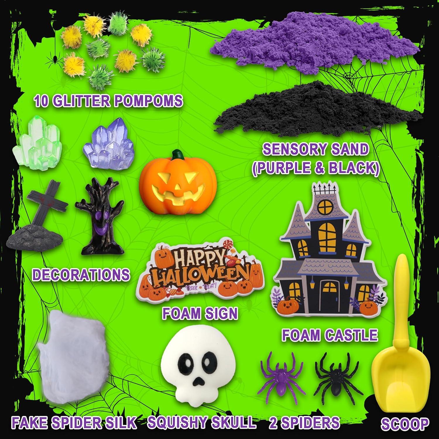 Kit Sensorial de Halloween AGENTLAN para Niños 3-8 Años