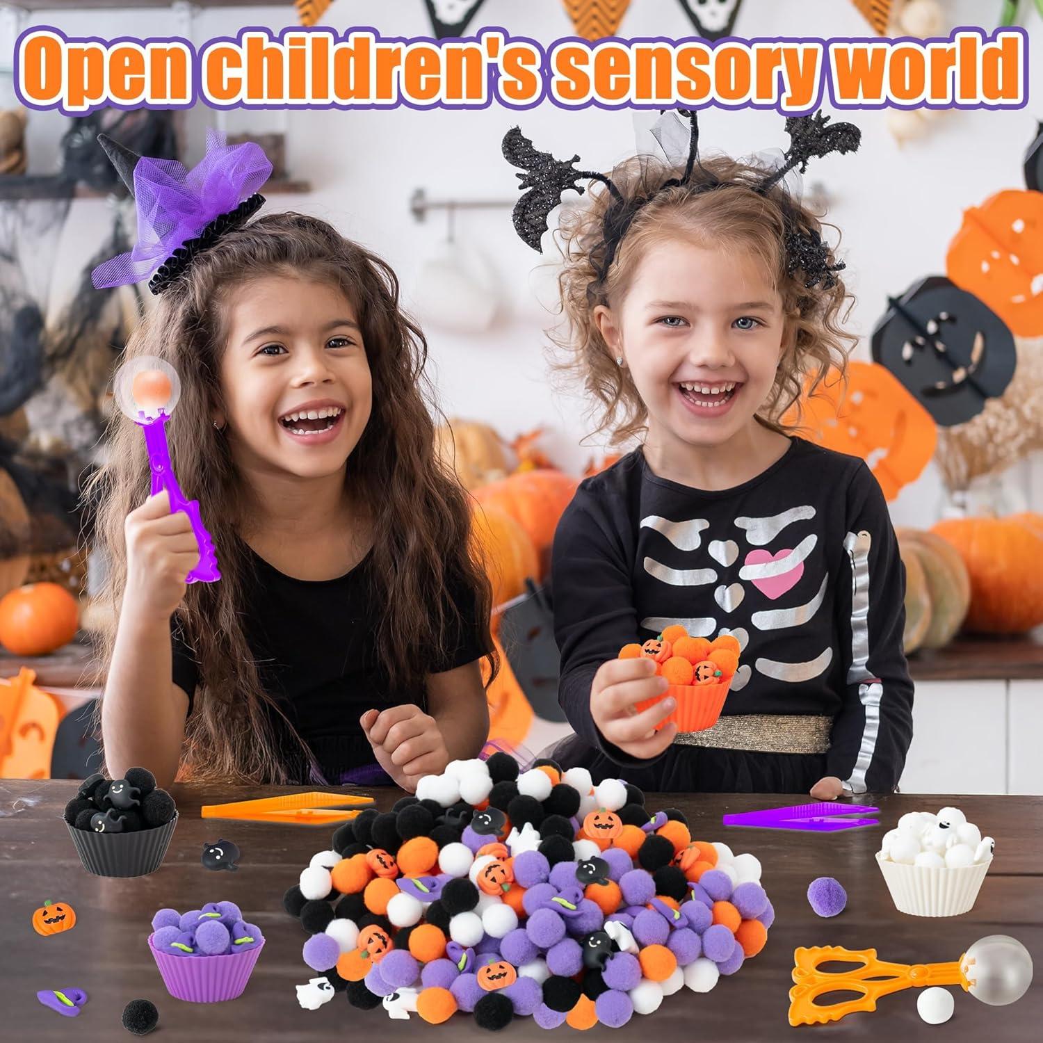 Relleno Sensorial Halloween Adval9Vram 295 Piezas Motricidad Fina