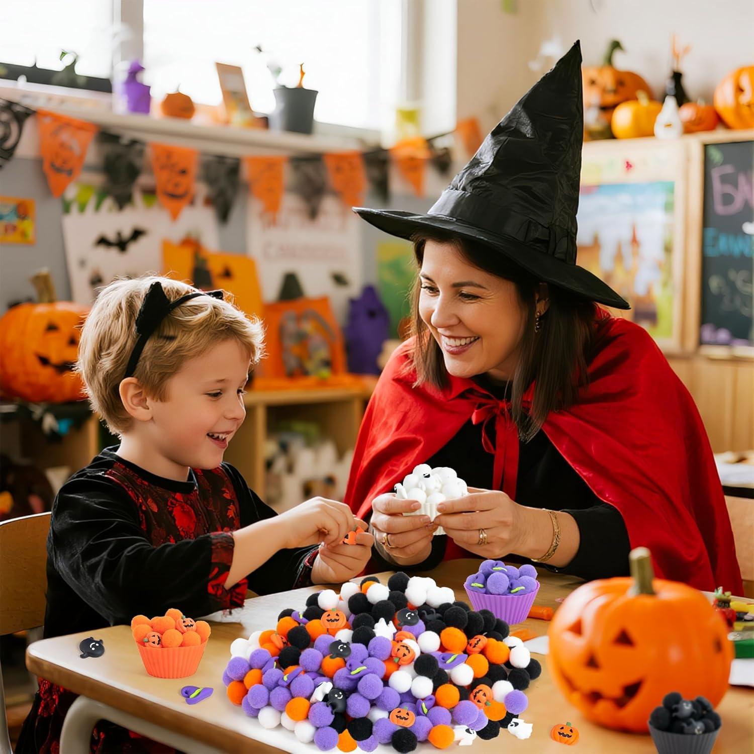 Relleno Sensorial Halloween Adval9Vram 295 Piezas Motricidad Fina