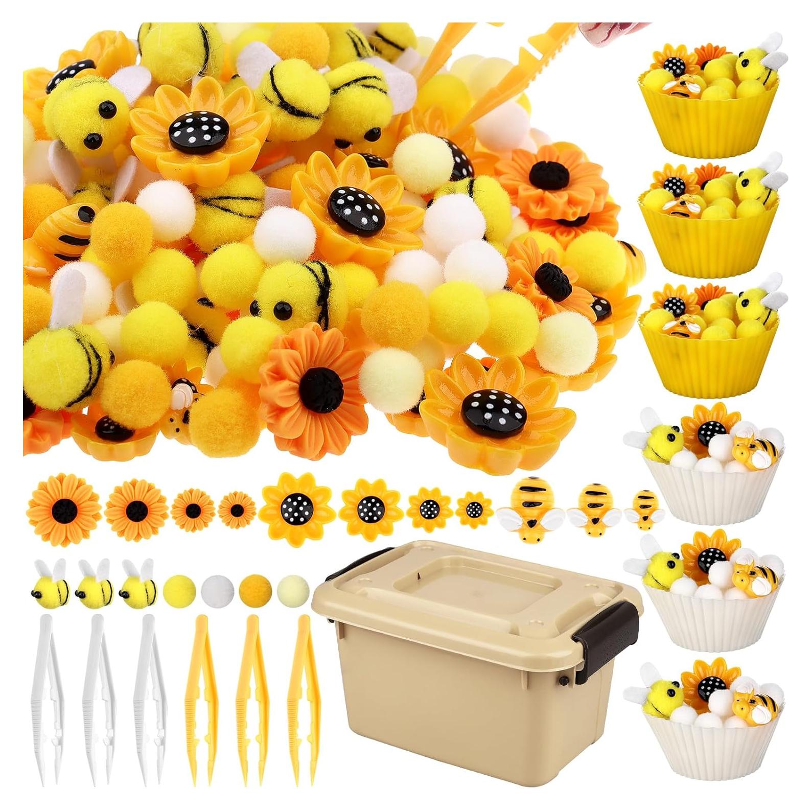 Kit Sensorial de Motricidad Fina Habtus Abeja Girasol 303 Pcs