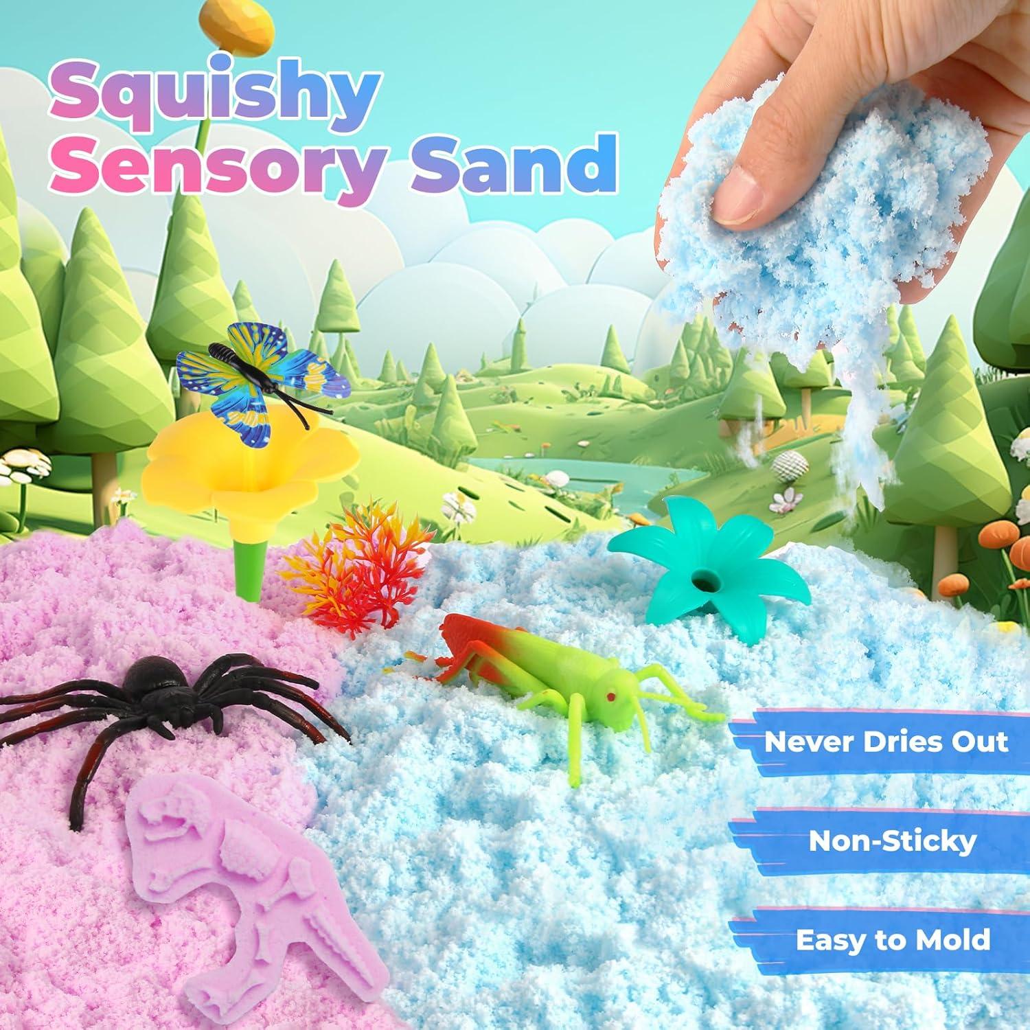 Kit de Jardín Sensorial FIIOEOY 89 Piezas para Niños 3-5 Años