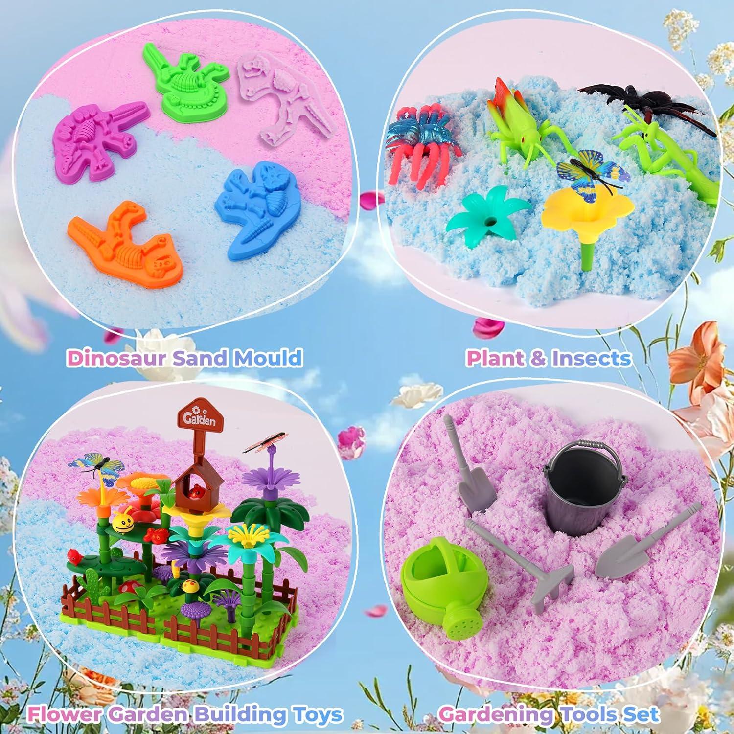 Kit de Jardín Sensorial FIIOEOY 89 Piezas para Niños 3-5 Años