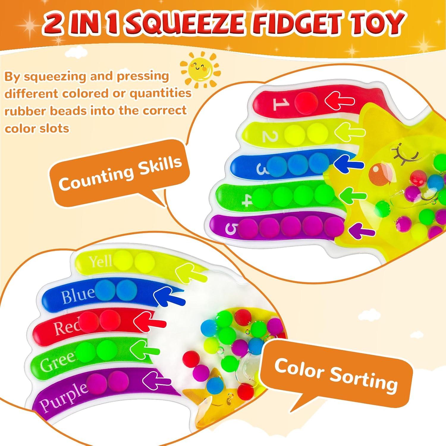 Juguetes Sensoriales de Clasificación de Color Montessori 2PCS