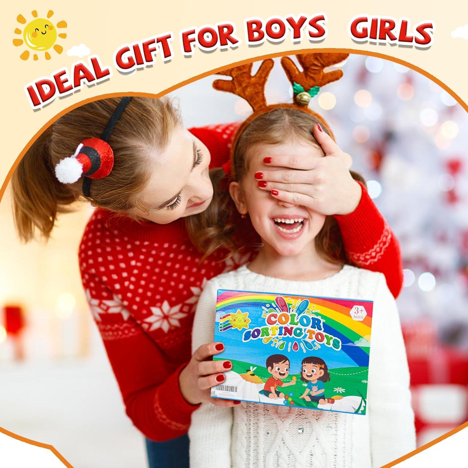 Juguetes Sensoriales de Clasificación de Color Montessori 2PCS