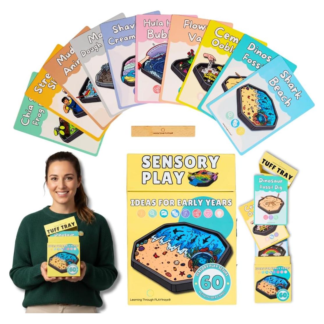 60 Tarjetas de Juego Sensorial Aprendiendo a Través del JUEGO