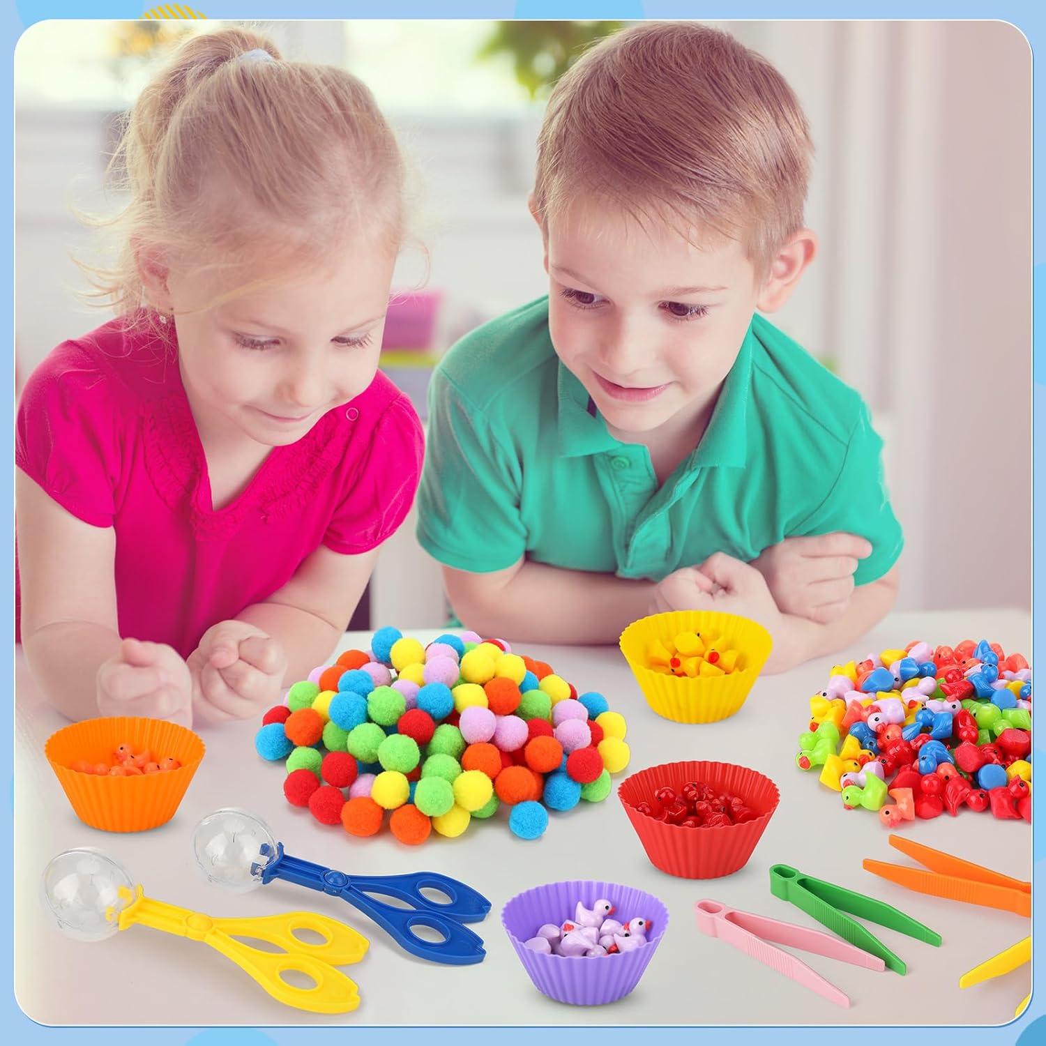 228 Piezas Juguetes de Motricidad Fina Libfrnt - Clasificación y Conteo