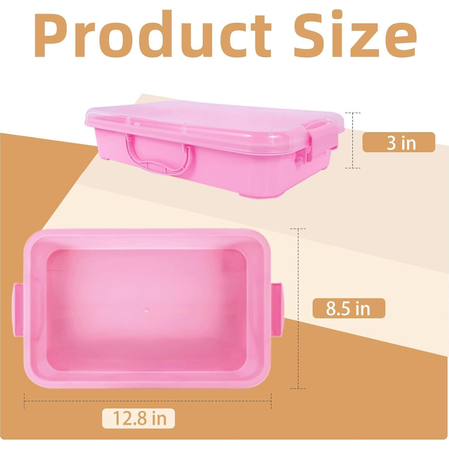 Contenedores Sensoriales de Plástico Annchwool - 3 Pcs Apilables