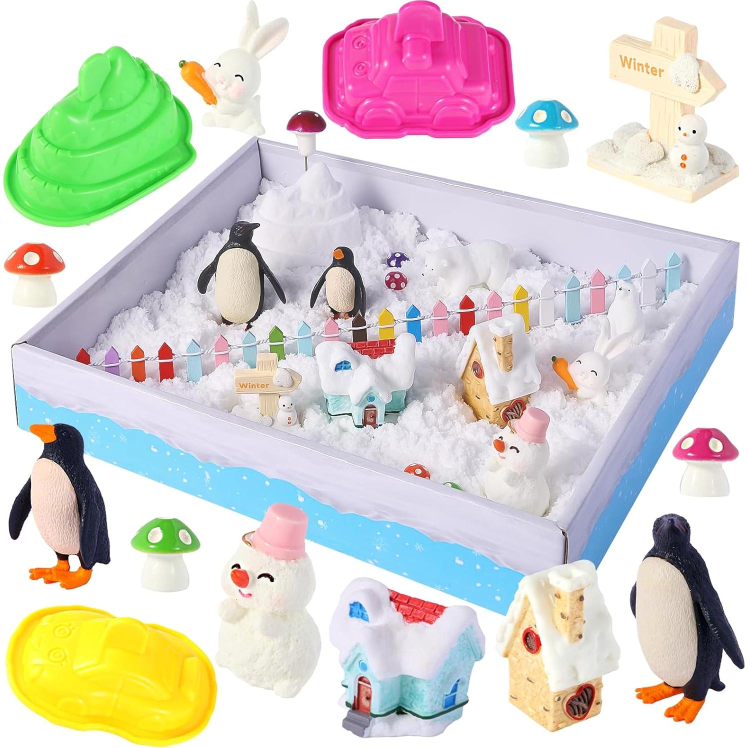 Caja Sensorial de Nieve FIIOEOY para Niños 3-8 Años