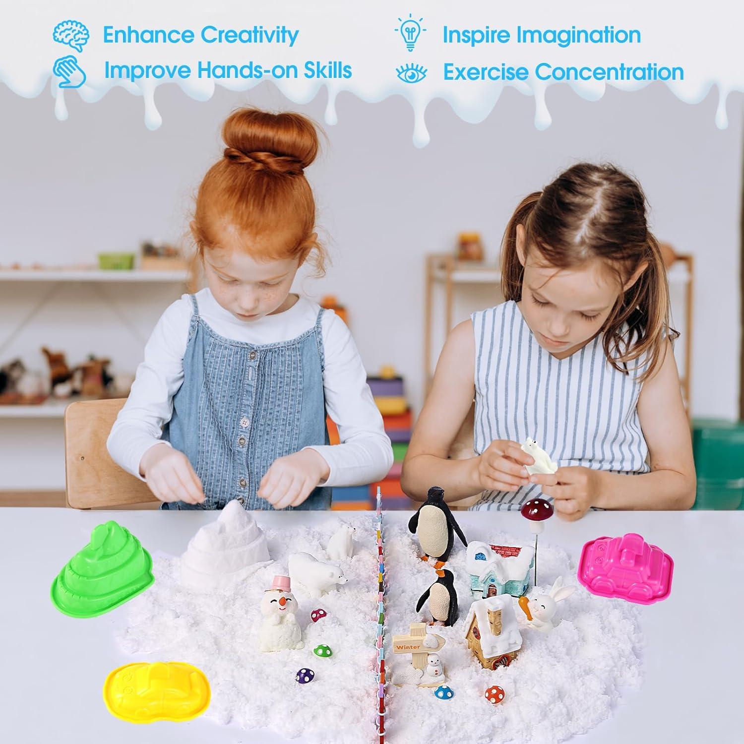 Caja Sensorial de Nieve FIIOEOY para Niños 3-8 Años