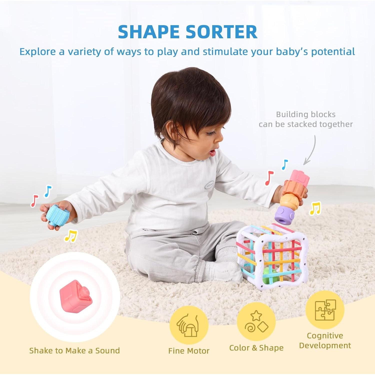 Juguetes Montessori OOOK 7 en 1 para Bebés 12+ Meses