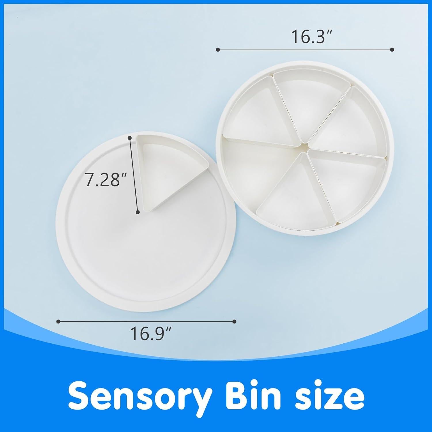 Bandeja Sensorial Redonda Odoorgames 42.9 cm con Tapa