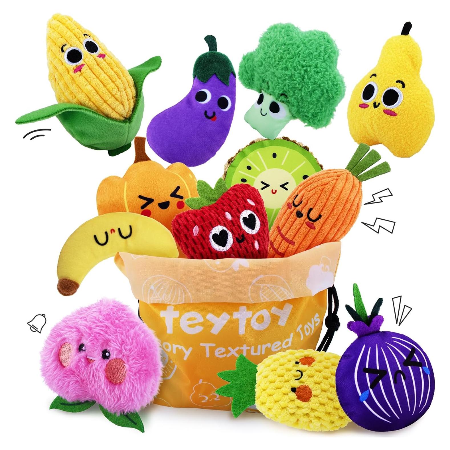 Paquete de 12 Frijoles Sensoriales Montessori - Juguetes Táctiles para Niños