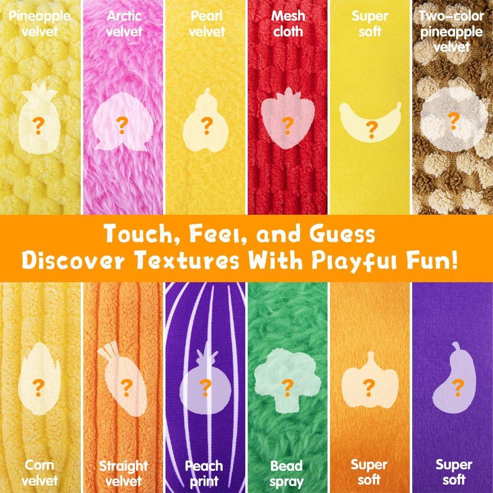 Paquete de 12 Frijoles Sensoriales Montessori - Juguetes Táctiles para Niños