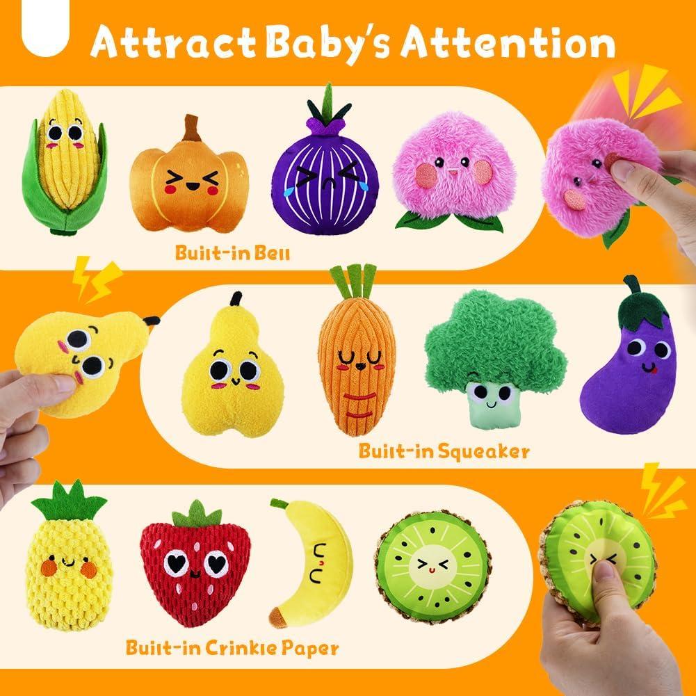 Paquete de 12 Frijoles Sensoriales Montessori - Juguetes Táctiles para Niños