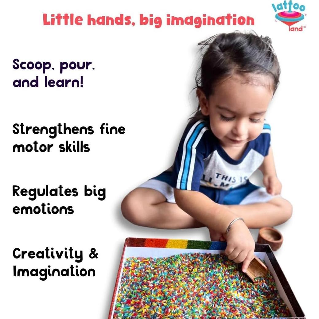 Relleno Sensorial de Arroz de 6 Colores Lattooland 2.96 kg