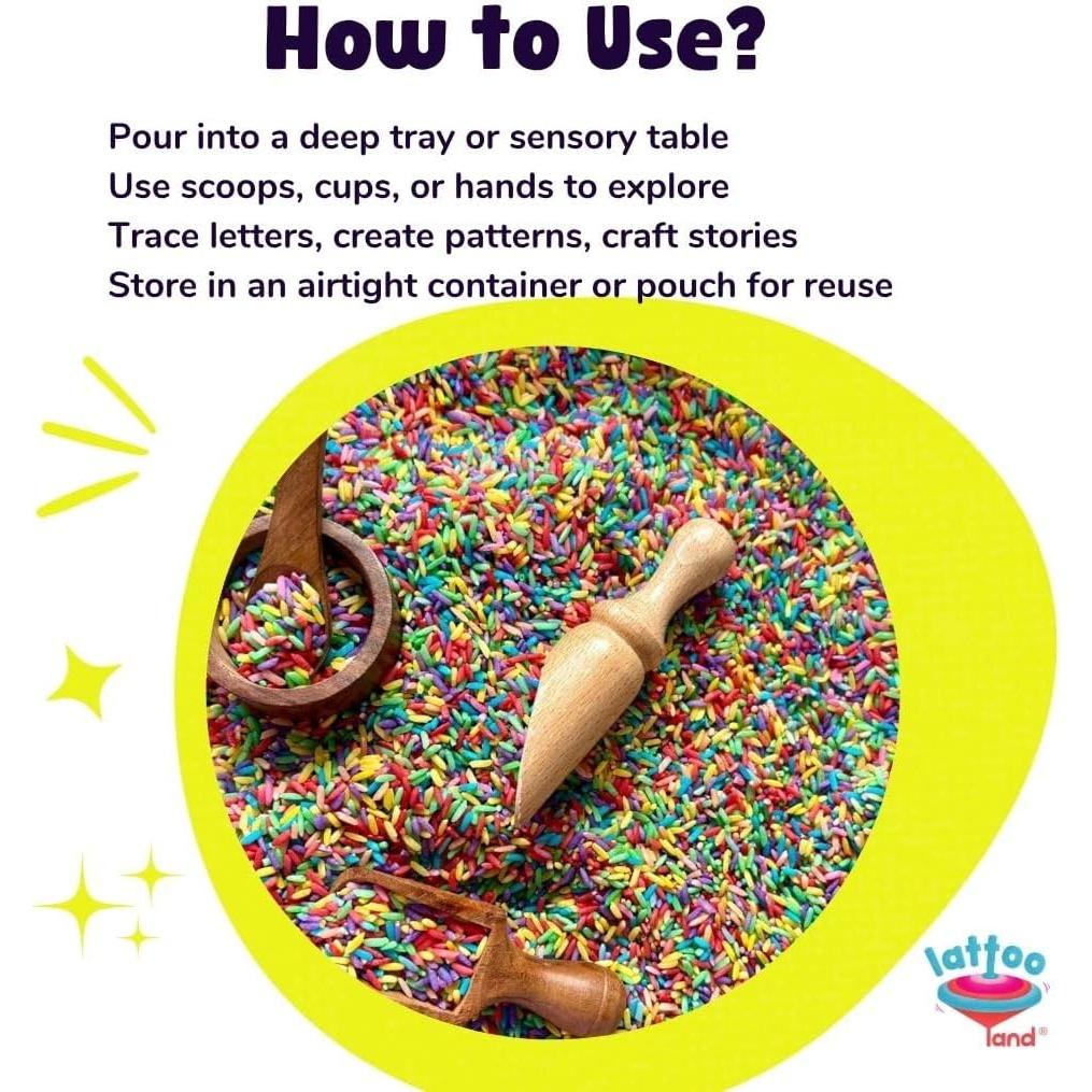 Relleno Sensorial de Arroz de 6 Colores Lattooland 2.96 kg