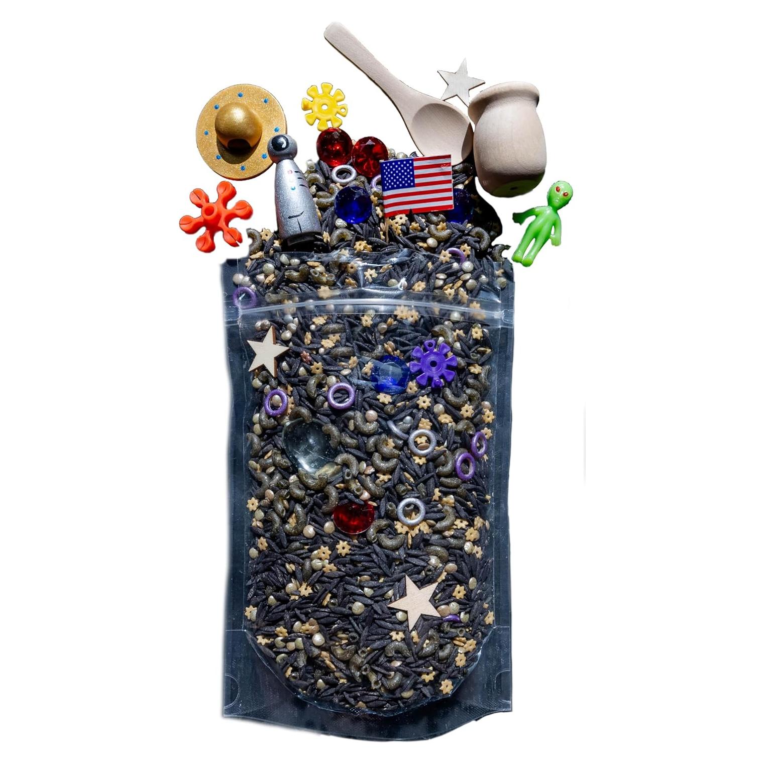 Caja Sensorial Espacial Montessori - Relleno Educativo 4.5 Tazas