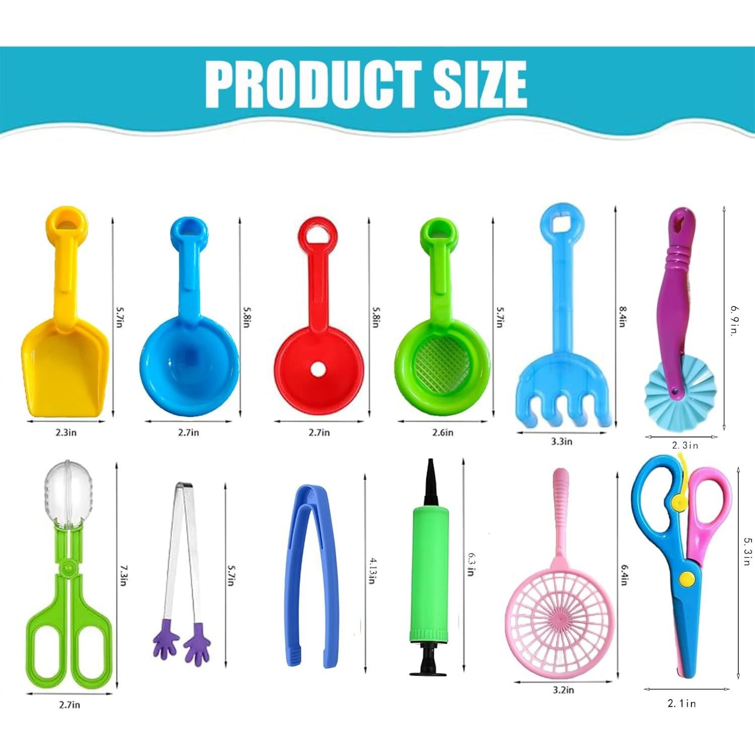 Set de Herramientas Sensoriales 12 Pcs Calefow para Niños