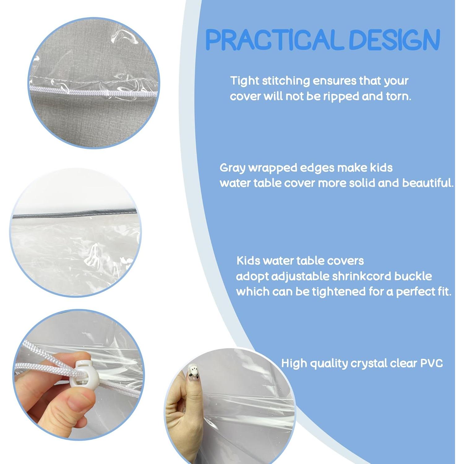 Cubierta de Mesa de Agua Infantil IndigoTempest9 PVC Transparente