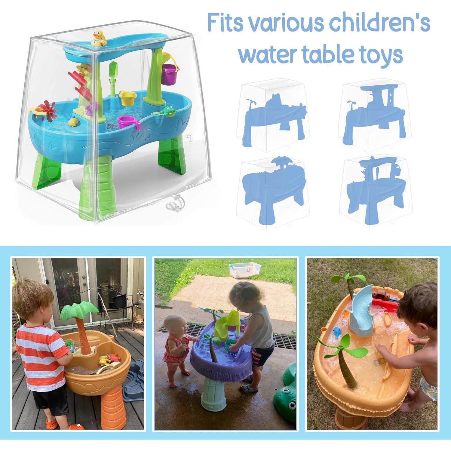 Cubierta de Mesa de Agua Infantil IndigoTempest9 PVC Transparente