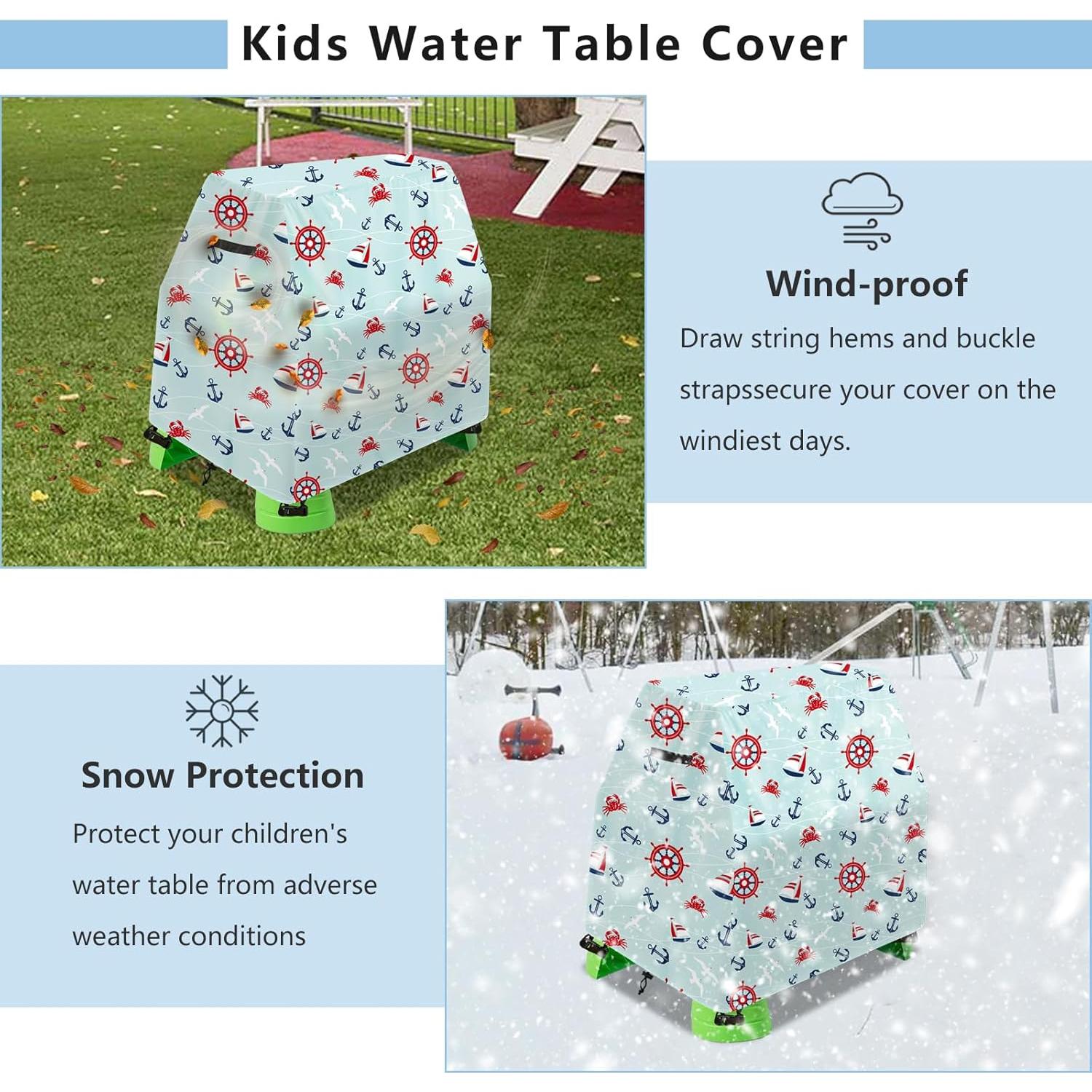 Cubierta Impermeable para Mesa de Agua Aacabo 104x64x84 cm