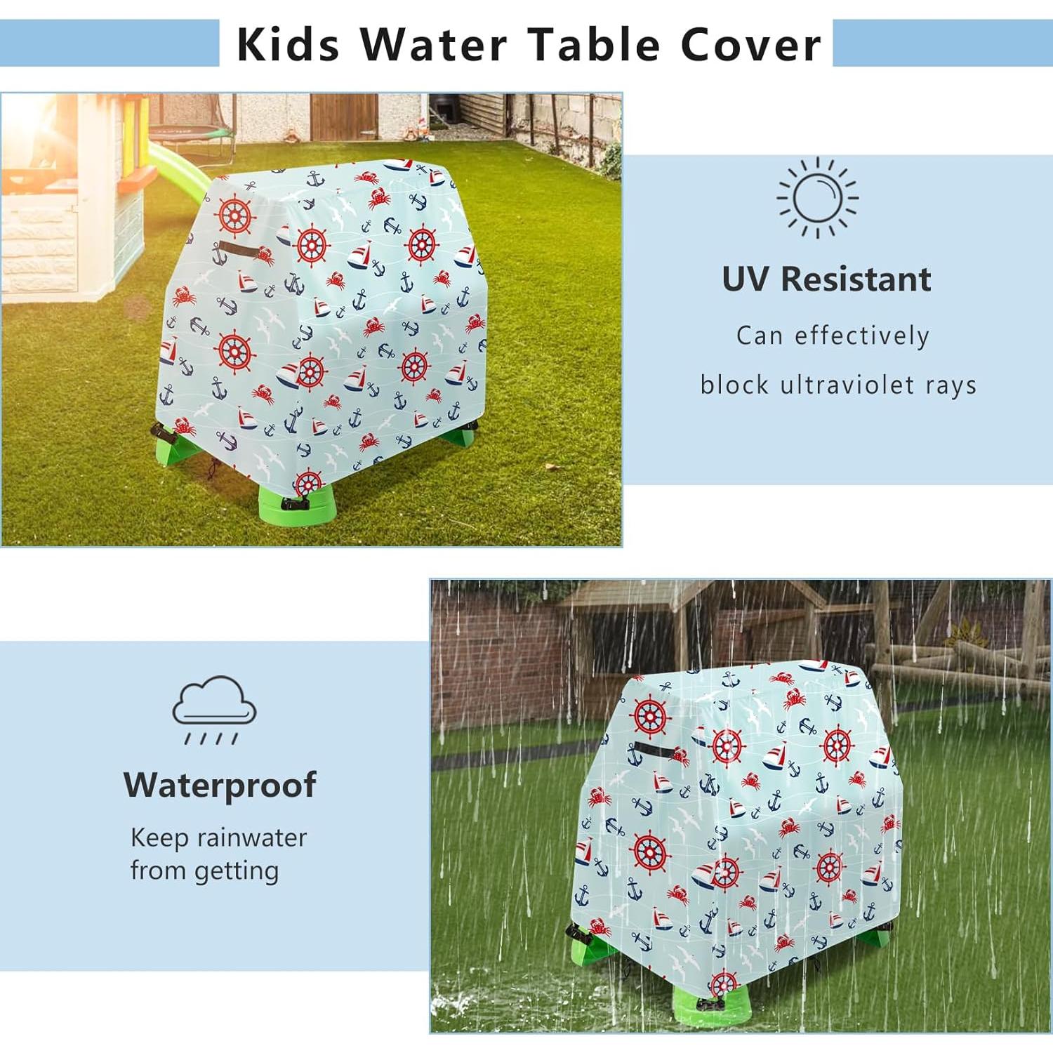 Cubierta Impermeable para Mesa de Agua Aacabo 104x64x84 cm