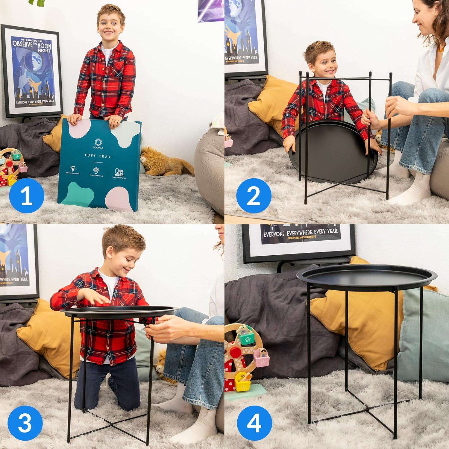 Bandeja Tuff Odoxia para Juego Sensorial 46.4x46.5cm