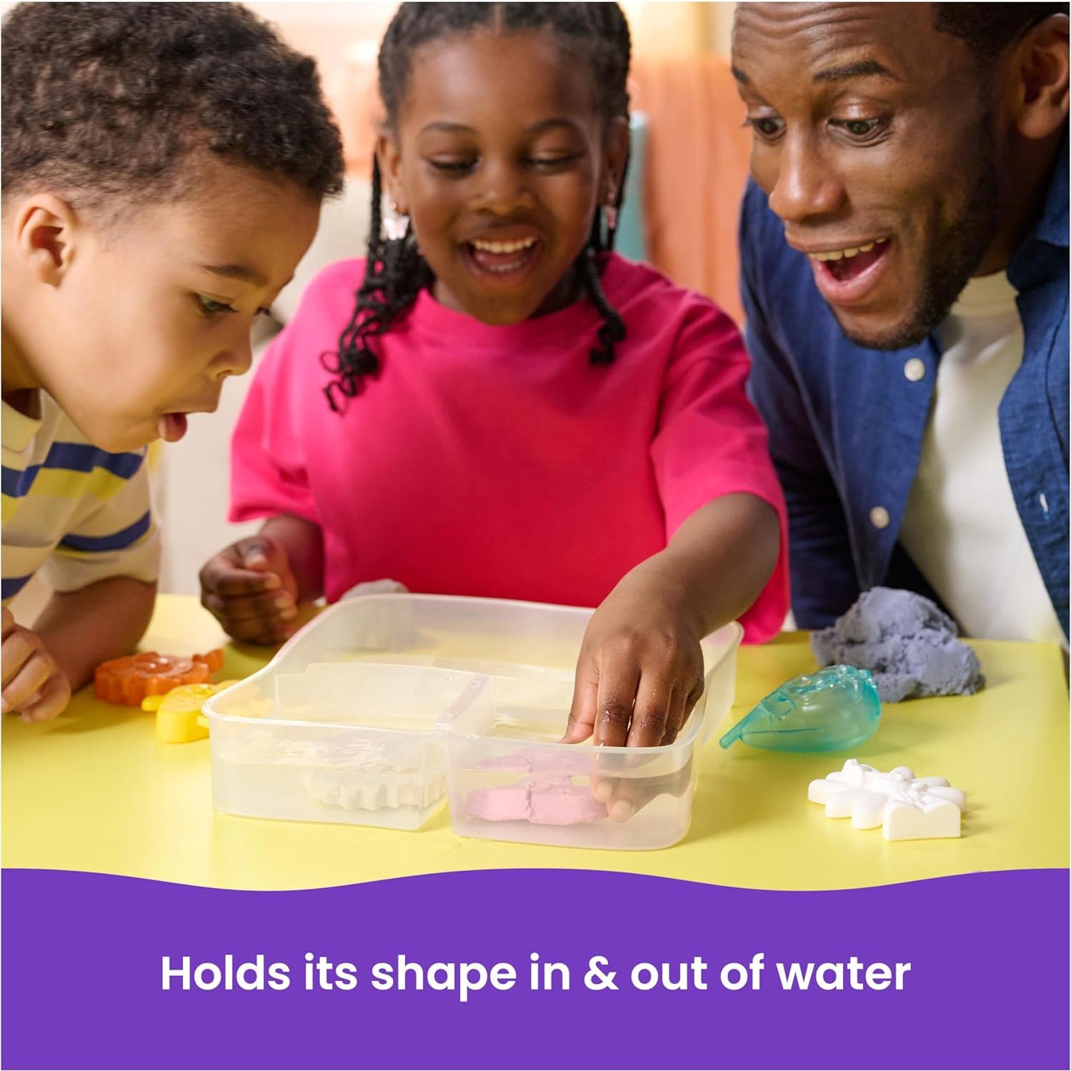 Caja de Arena Kinetic Sand Splash 12oz Multicolor con Moldes